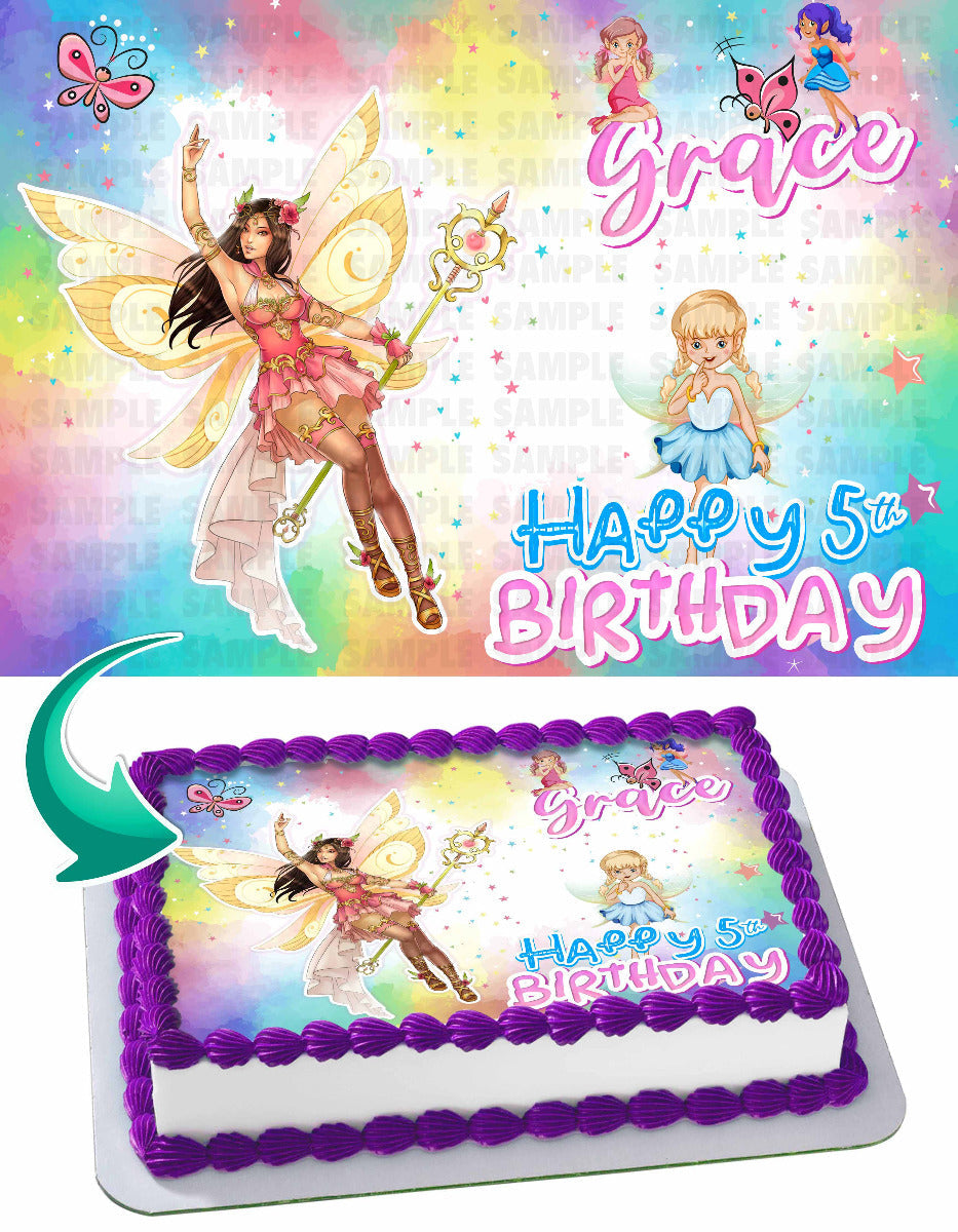 Fairy Edible Cake Topper