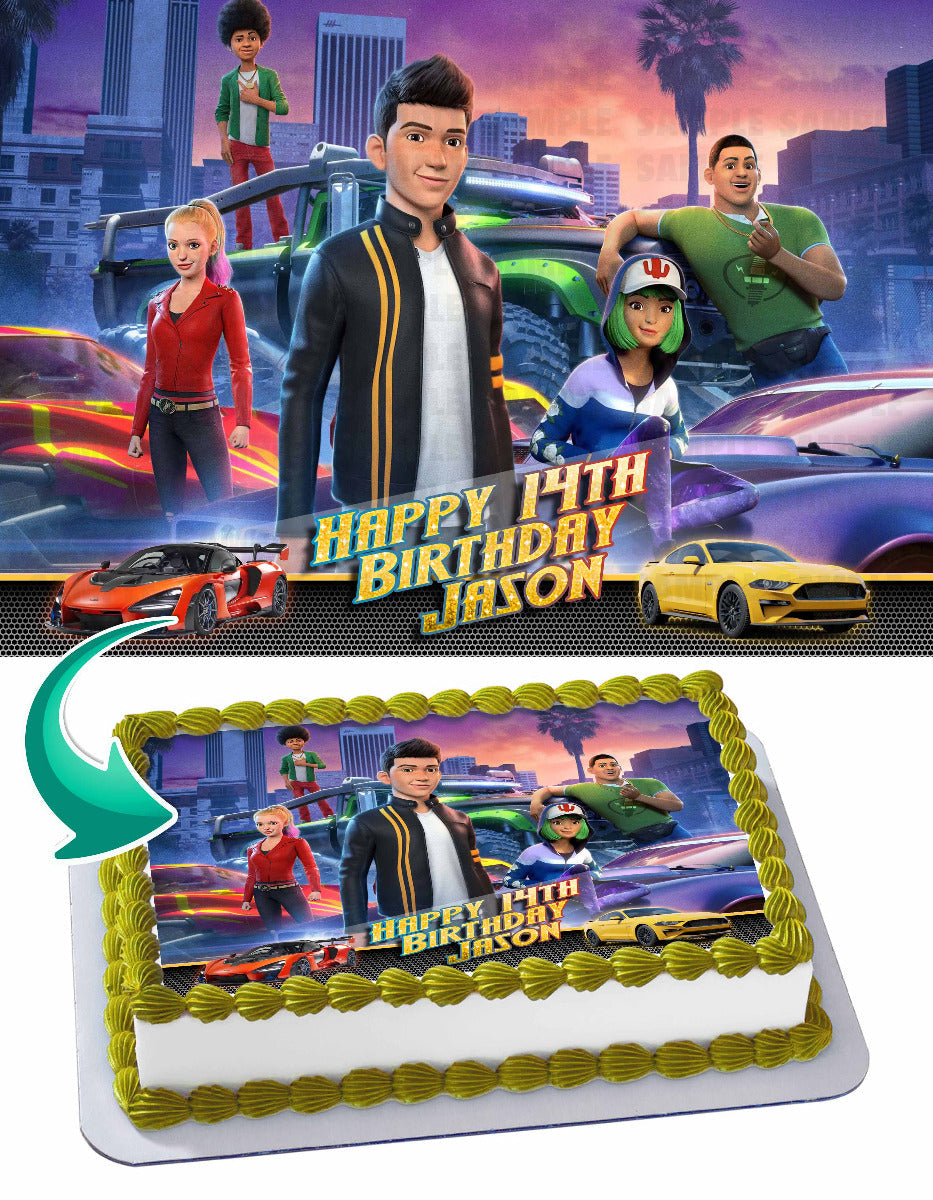 FastFurious Spy Racers Edible Cake Topper