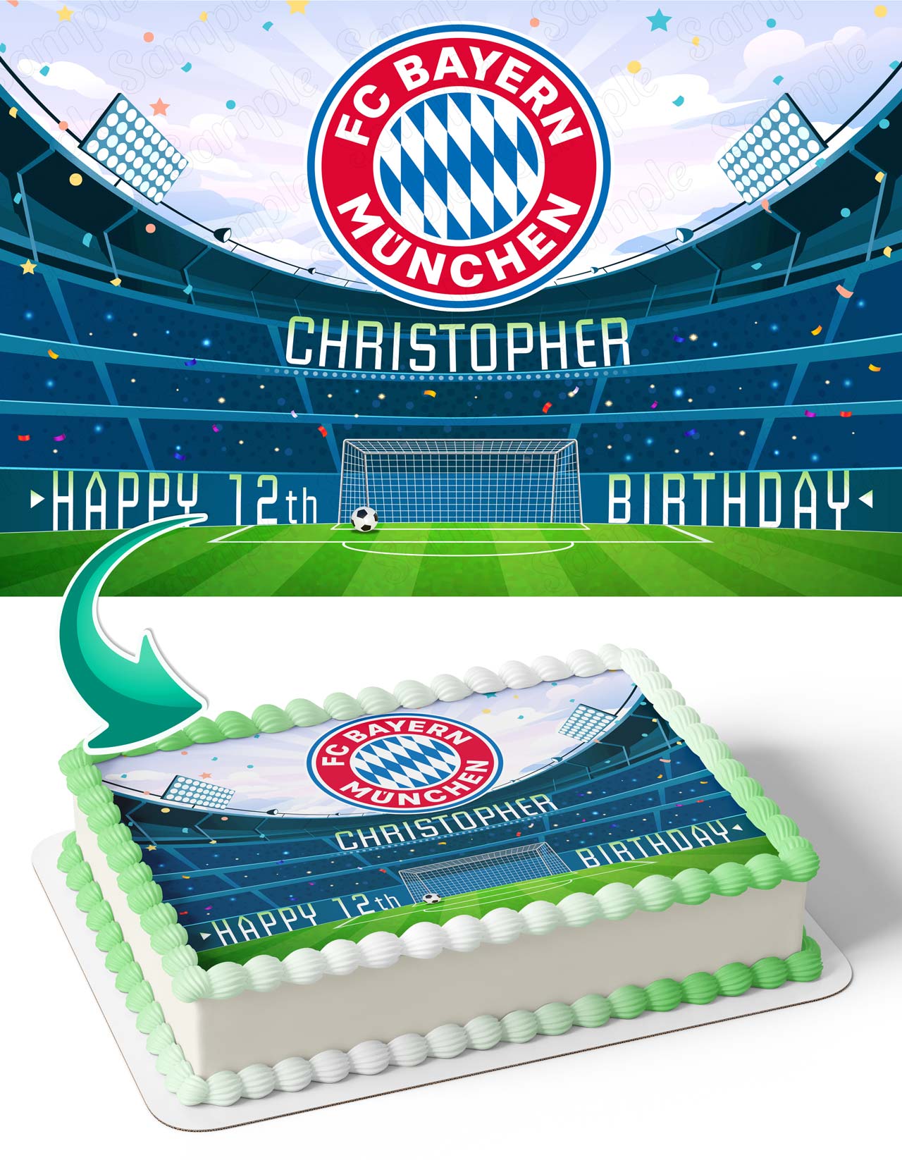 FC Bayern Munich Edible Cake Topper