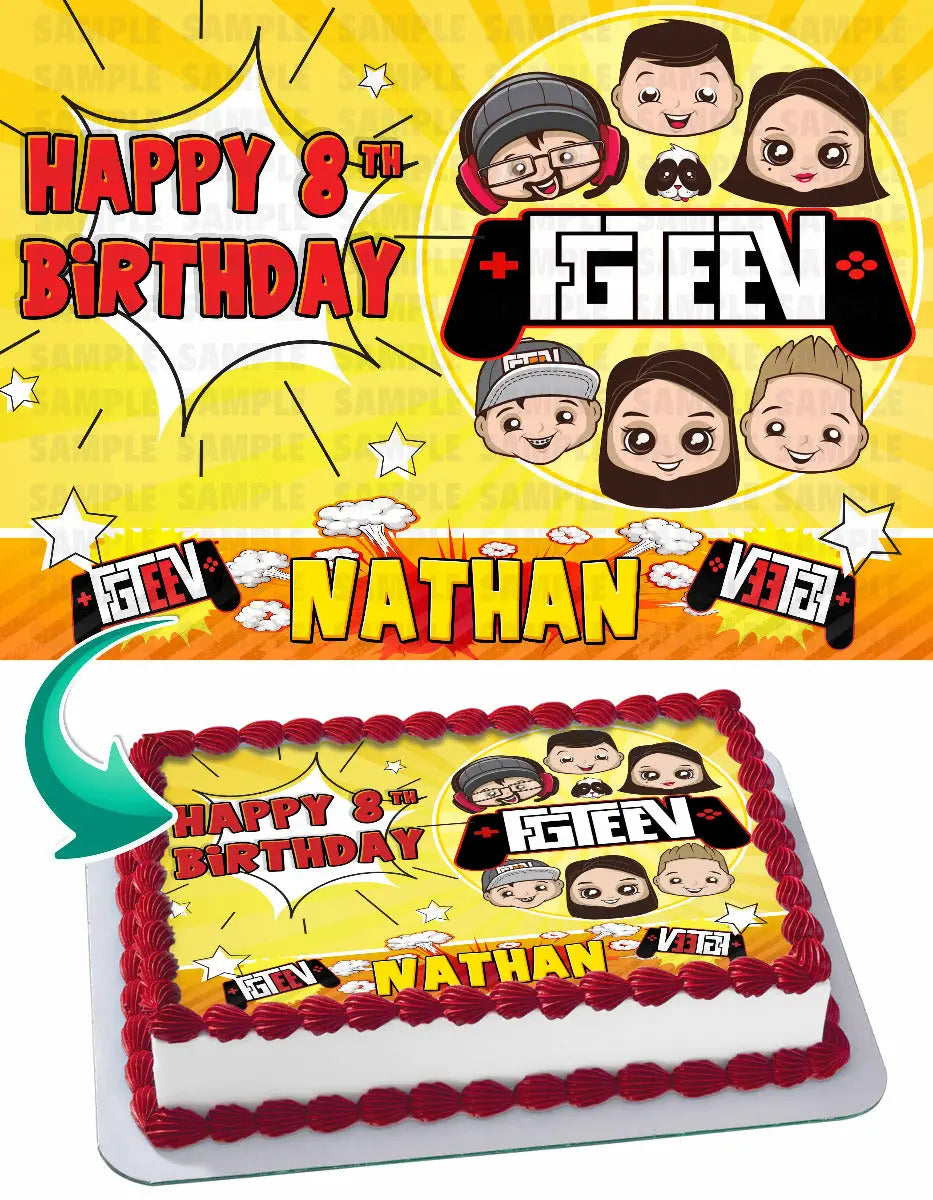 FGTeeV Edible Cake Topper