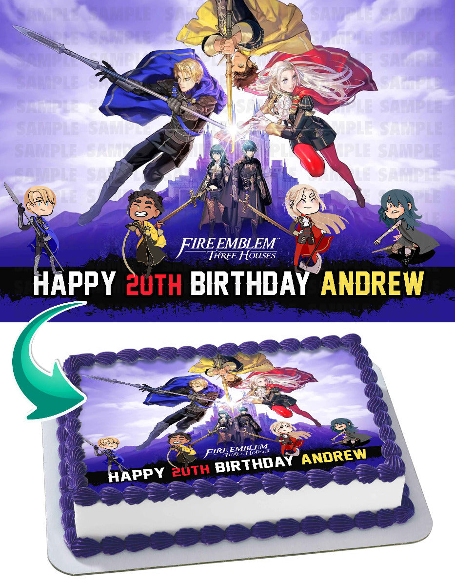 Fire Emblem Three Houses Edible Cake Topper