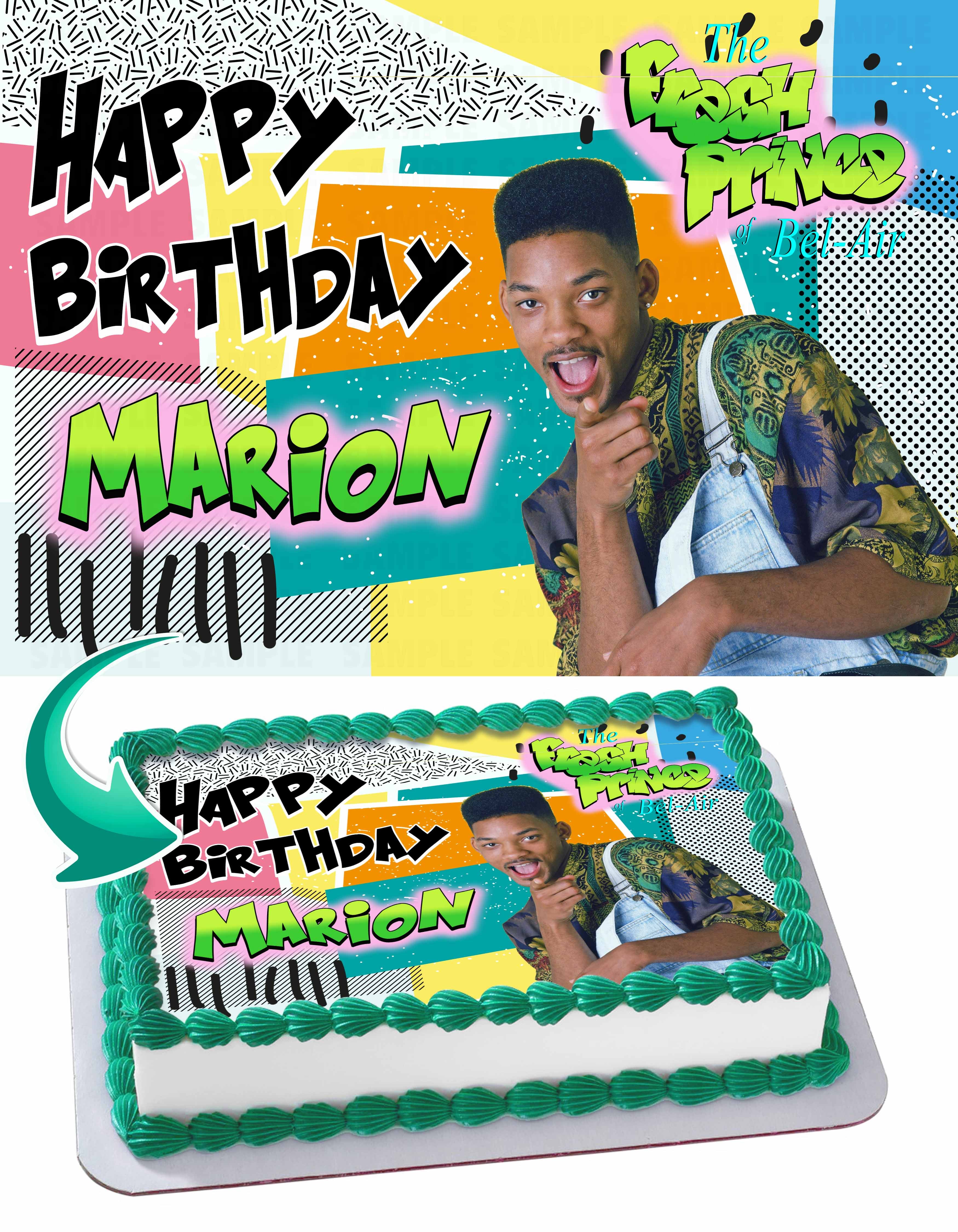 Fresh Prince of BelAir Edible Cake Topper