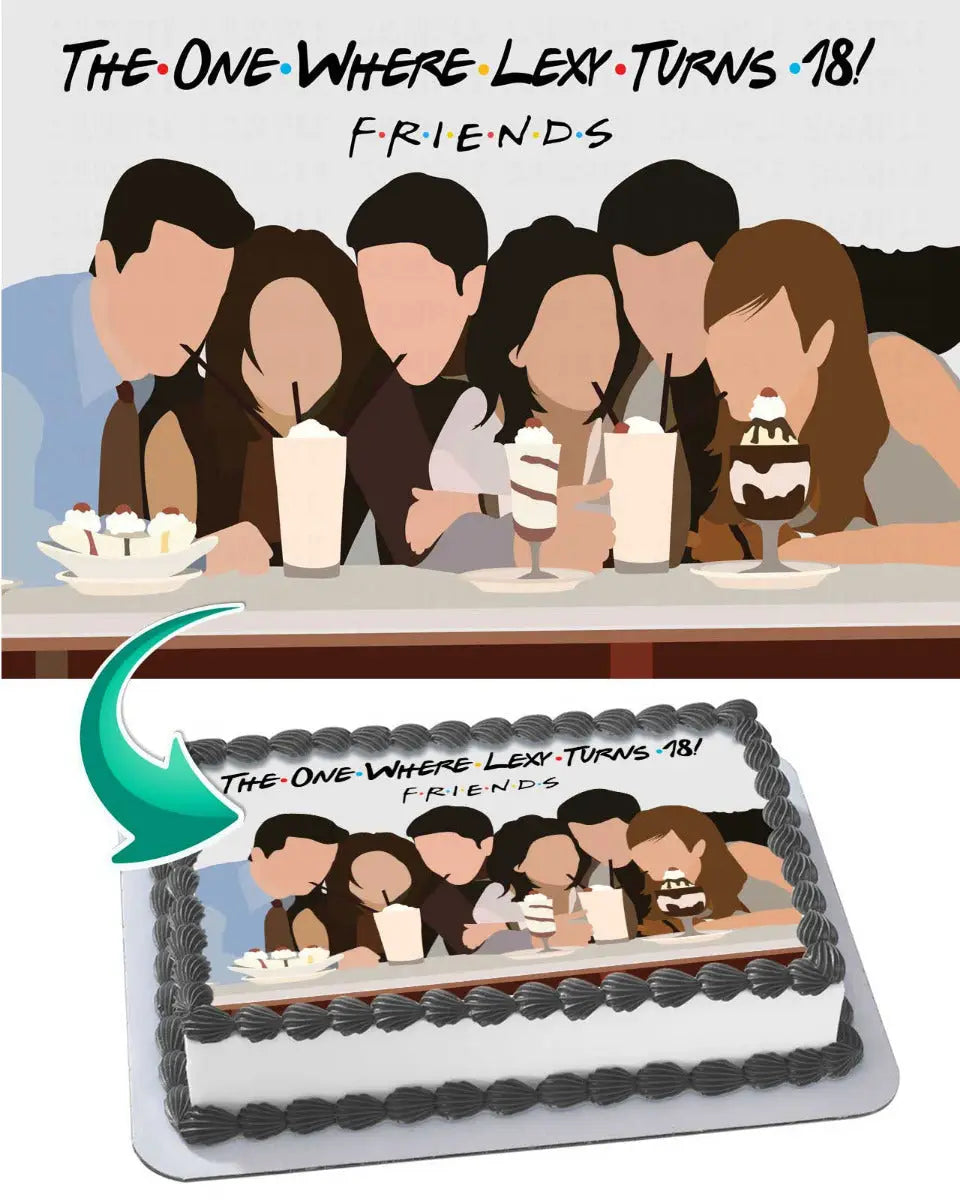 Friends TV Series Edible Cake Topper
