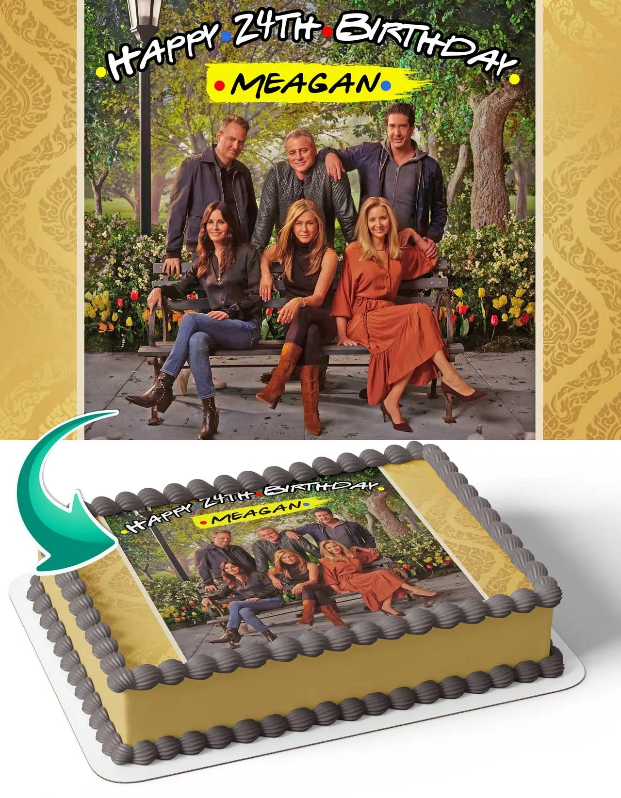 Friends The Reunion Edible Cake Topper