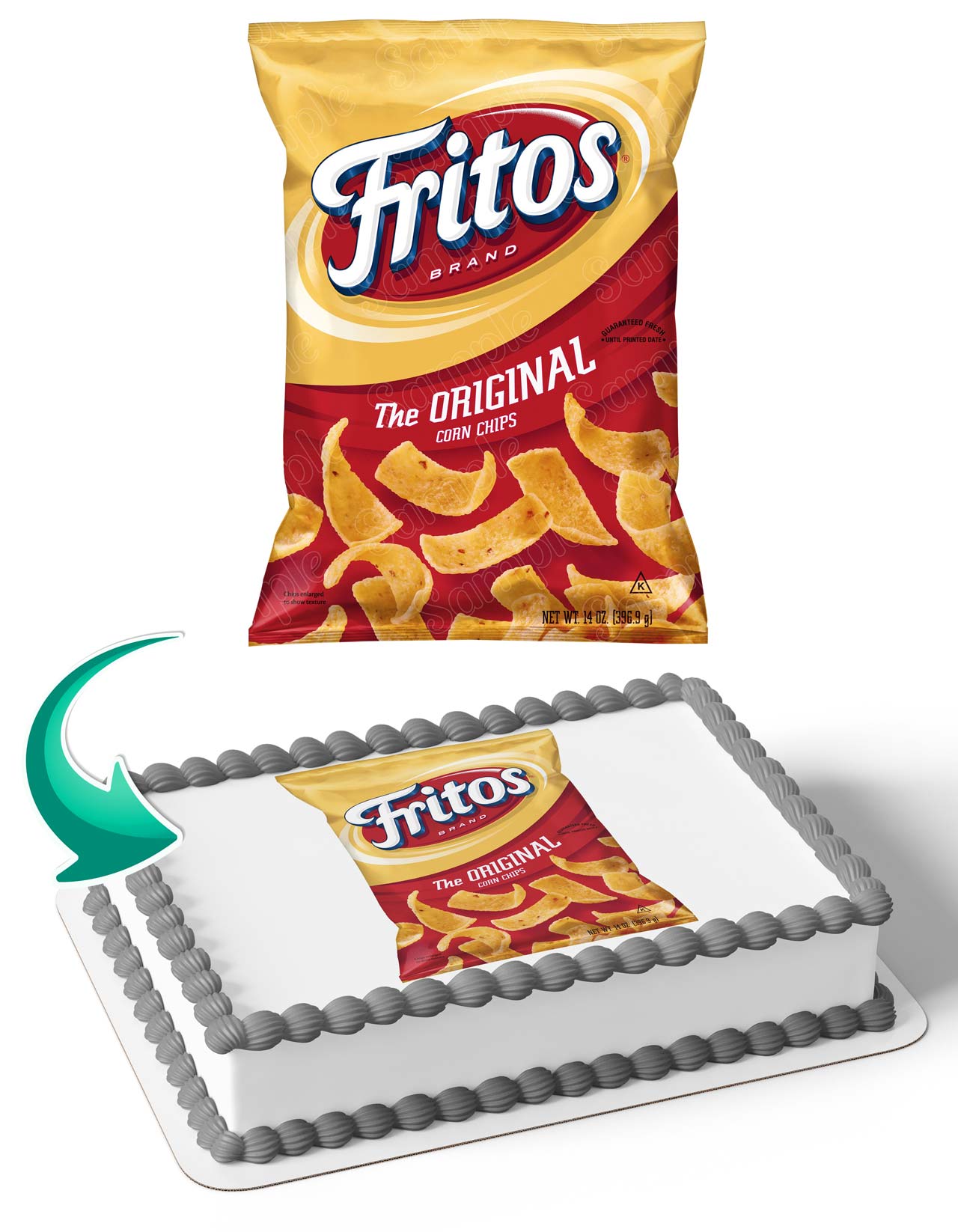 Fritos Chips Cake Deco Edible Cake Topper