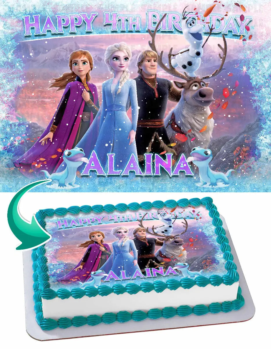 Frozen ANN Edible Cake Topper