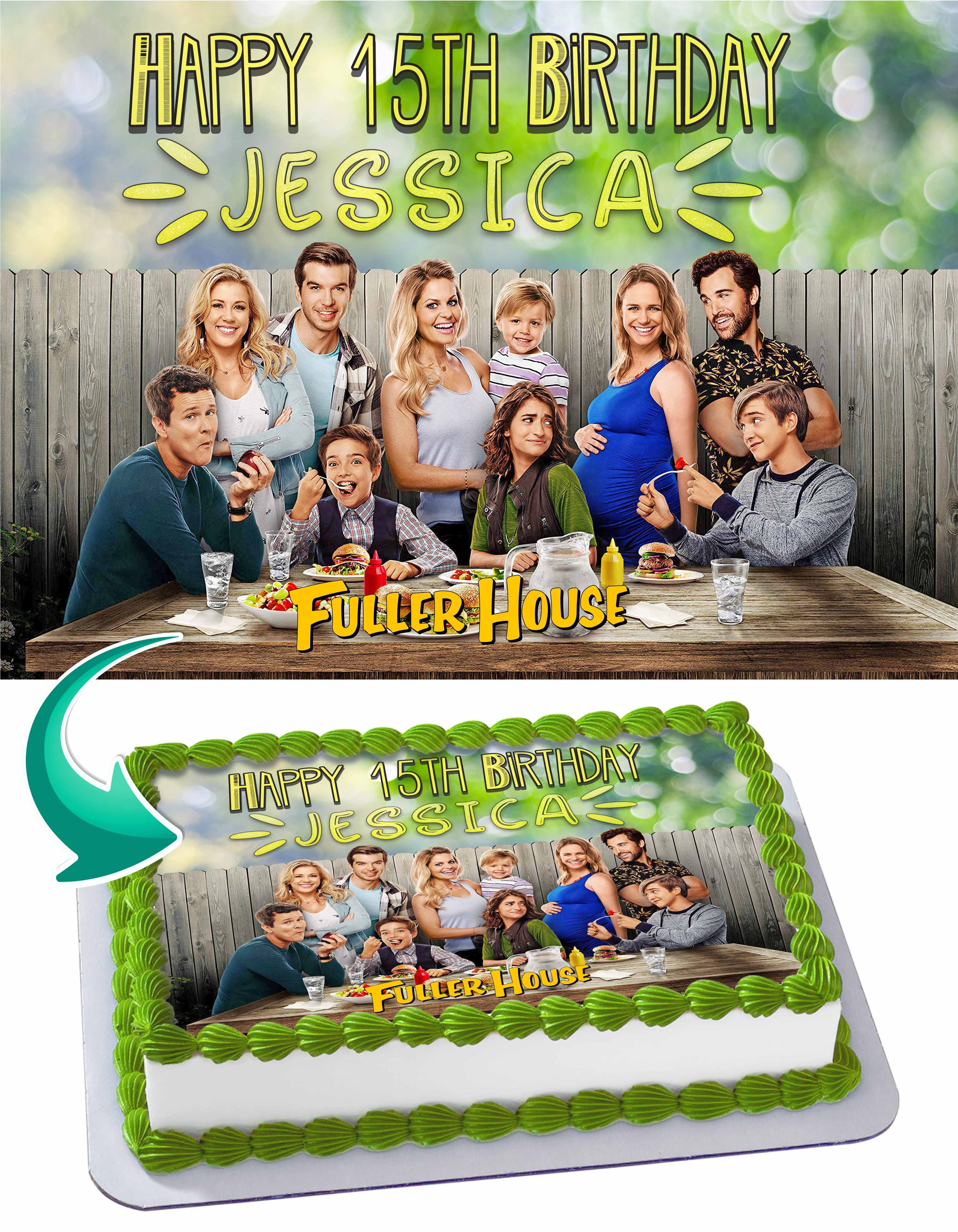 Fuller House Edible Cake Topper