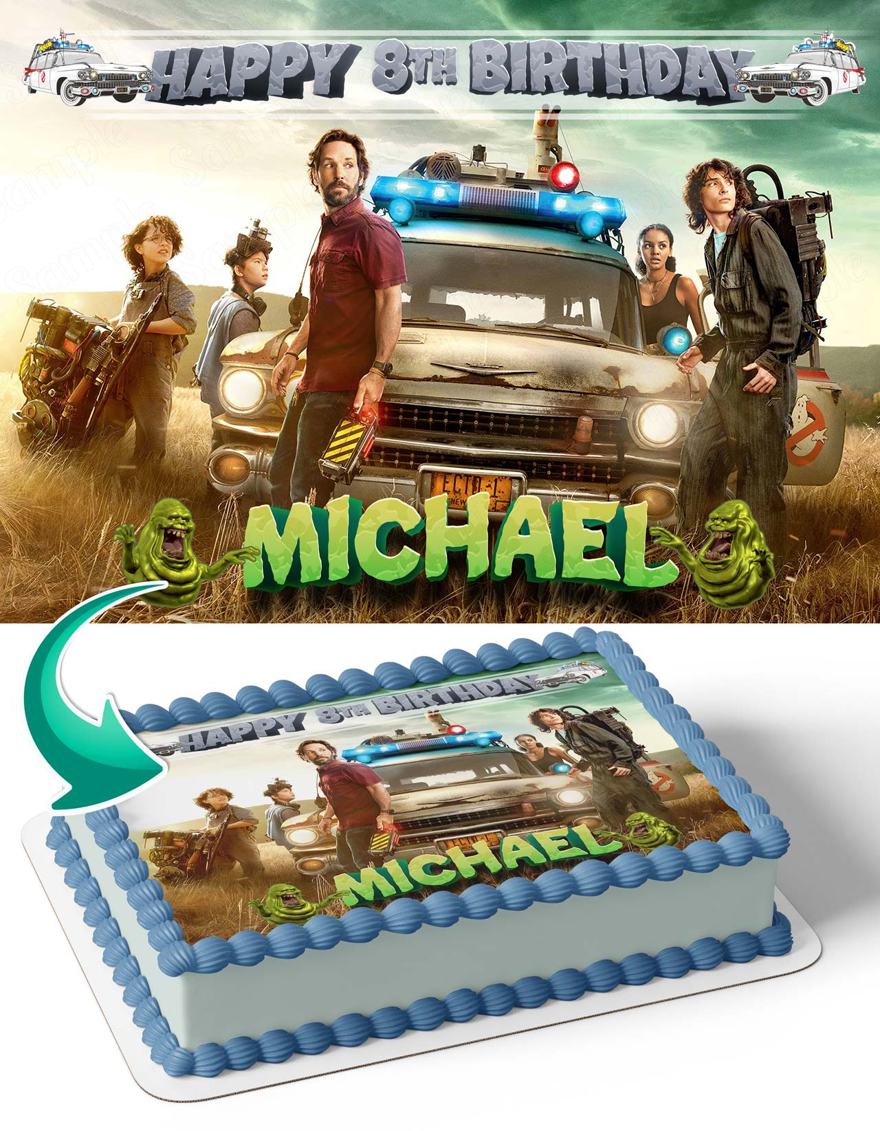 Ghostbusters Afterlife Edible Cake Topper