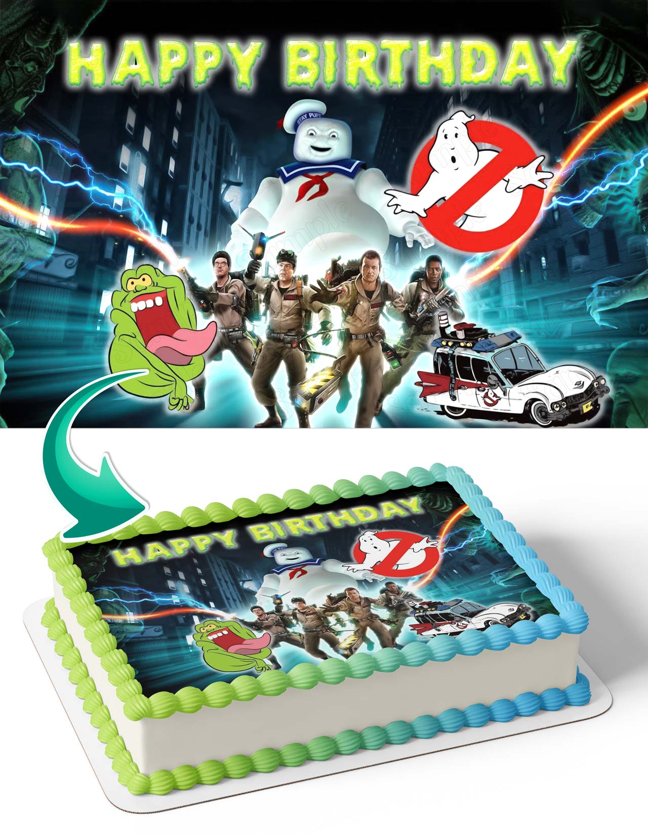 Ghostbusters Movie BB Edible Cake Topper