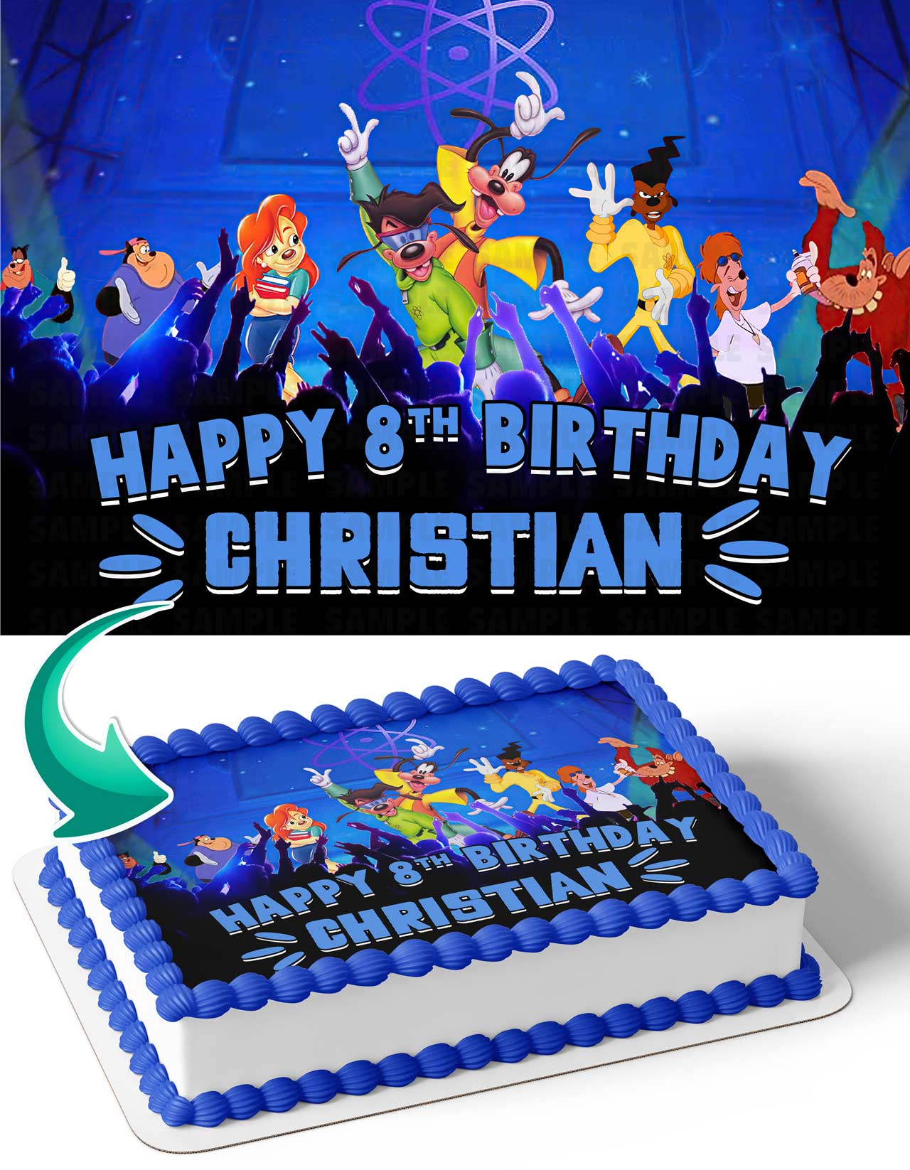Goofy Edible Cake Topper