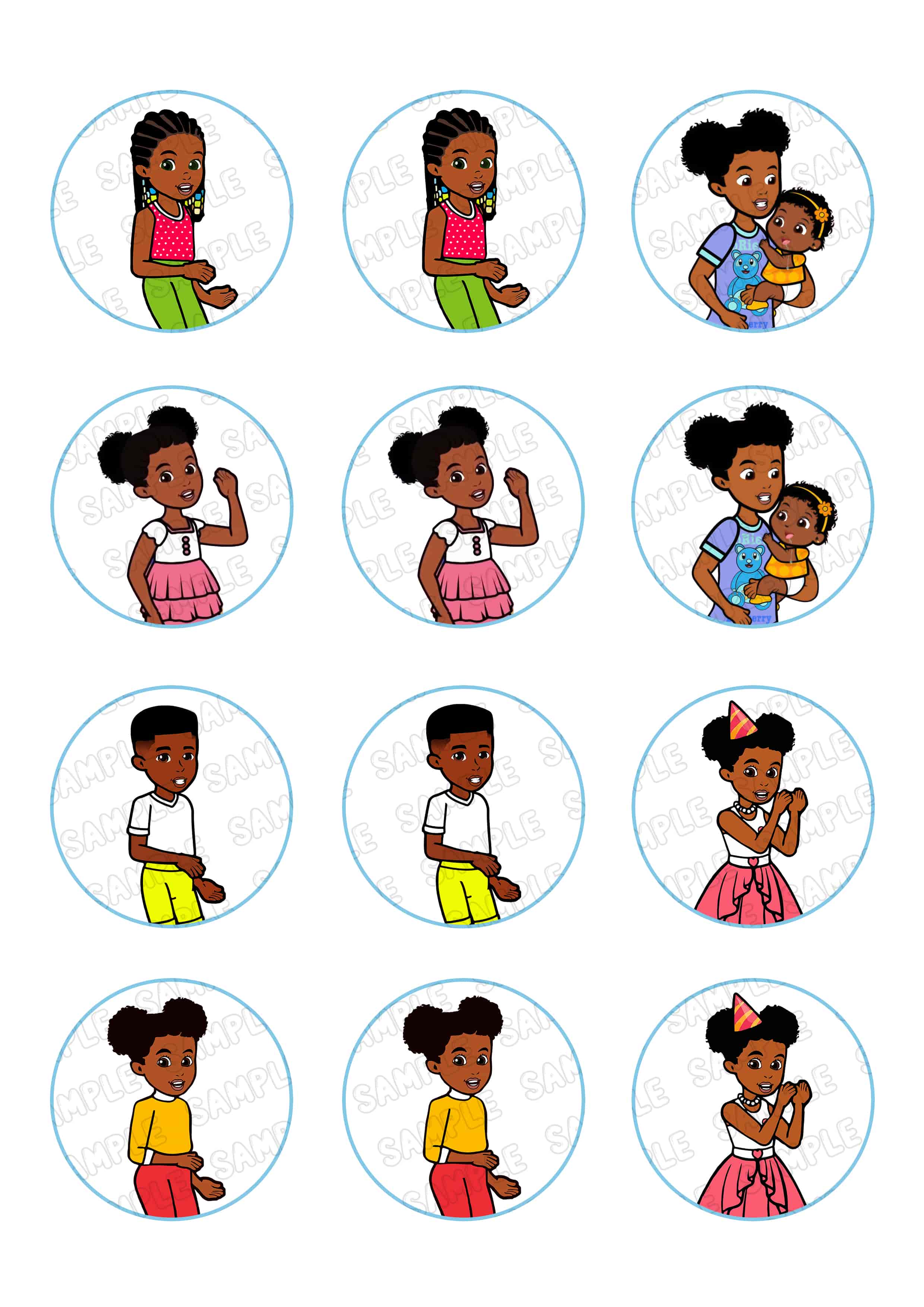 Graciess Corner Edible Cupcake Toppers – Round Icing Sheet Birthd - Edible Cake Topper | Icing Sheet | Birthday Cake Decoration