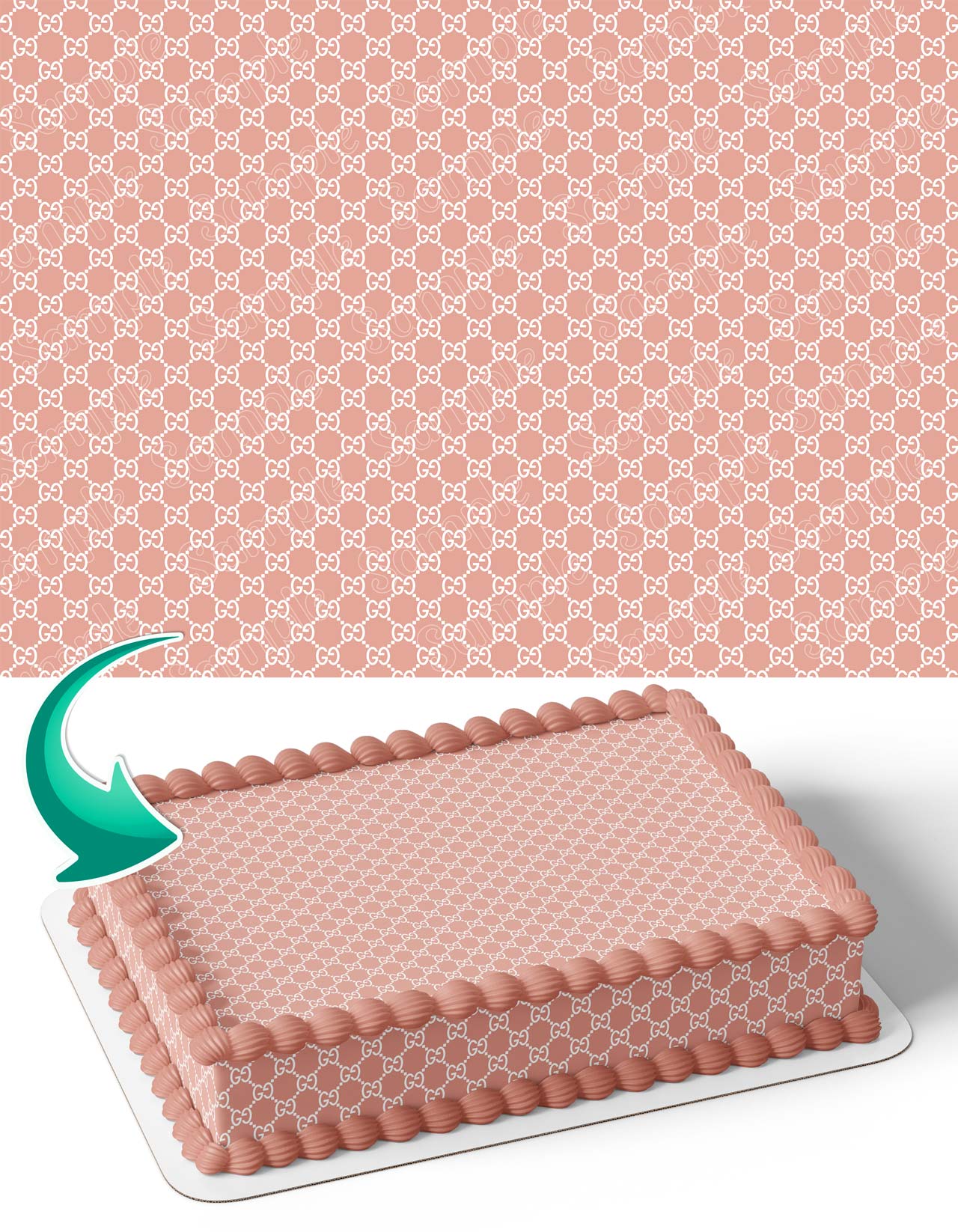 Gussi OG G Wrap Edible Cake Topper