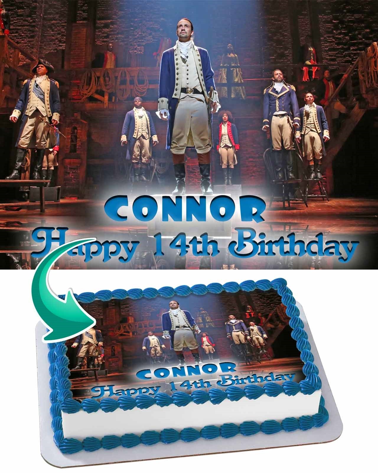 Hamilton Musical Edible Cake Topper
