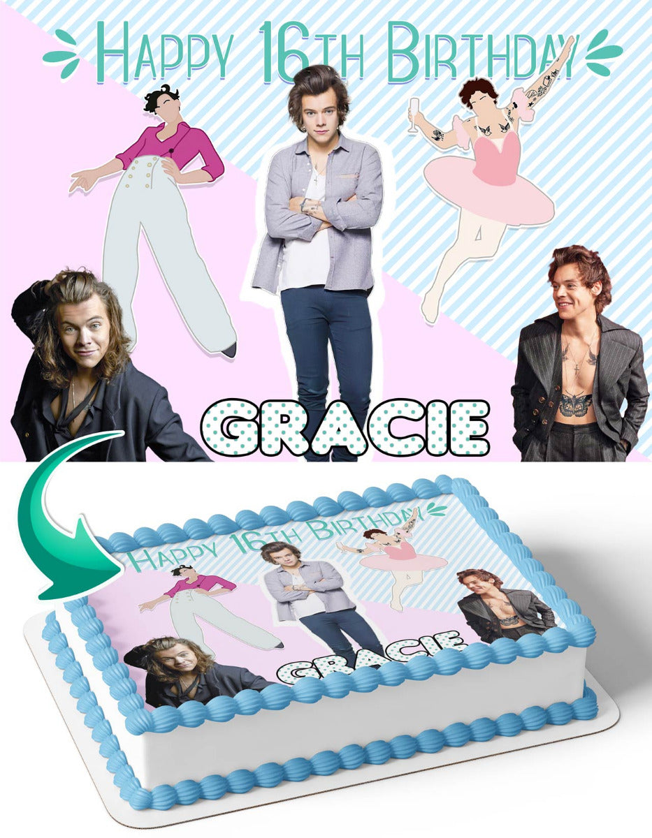 Harry Styles Edible Cake Topper