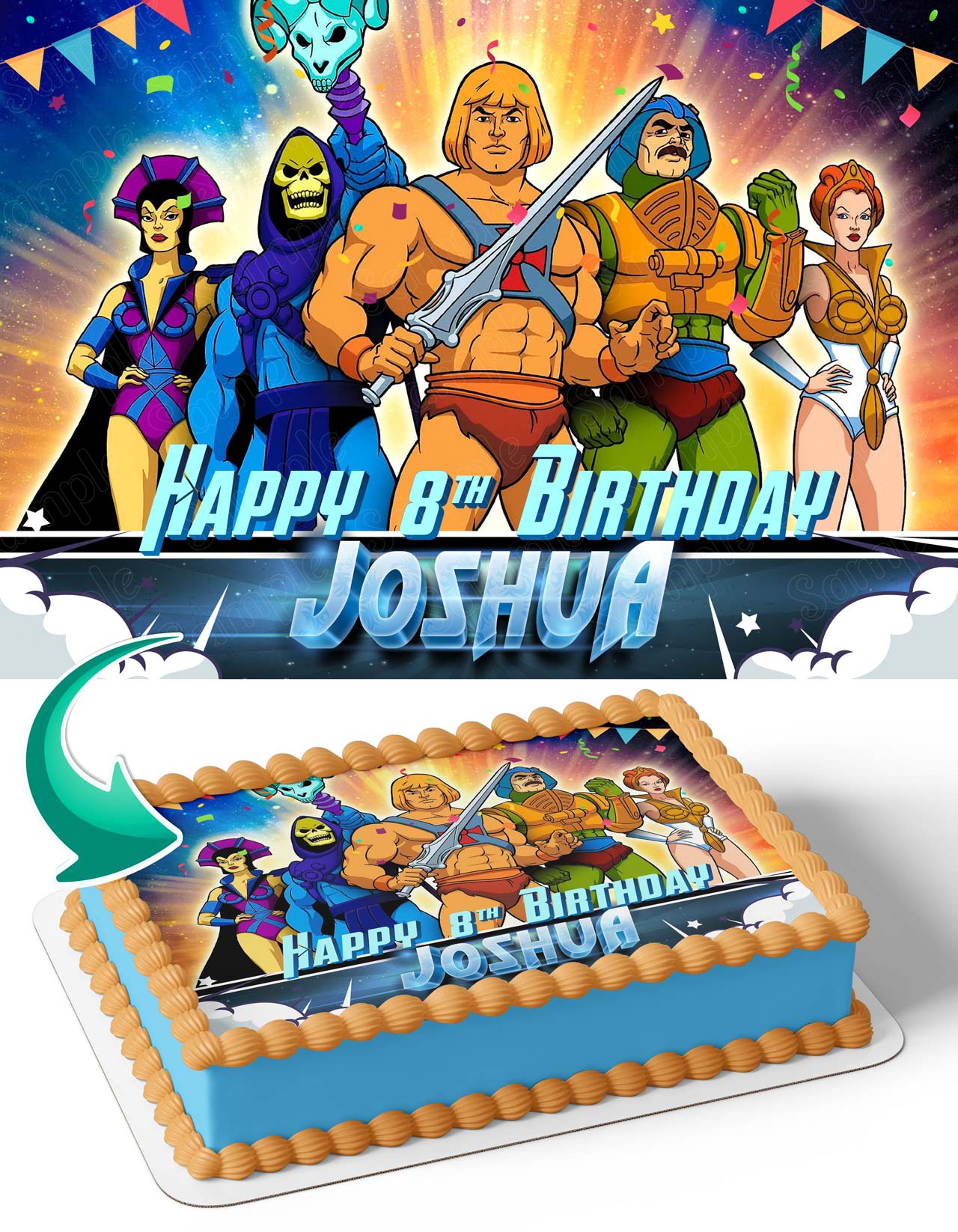 HeMan and the Masters of the Universe Edible Cake Topper