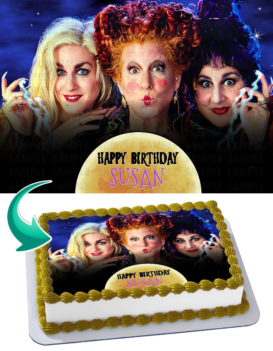 Hocus Pocus Edible Cake Topper