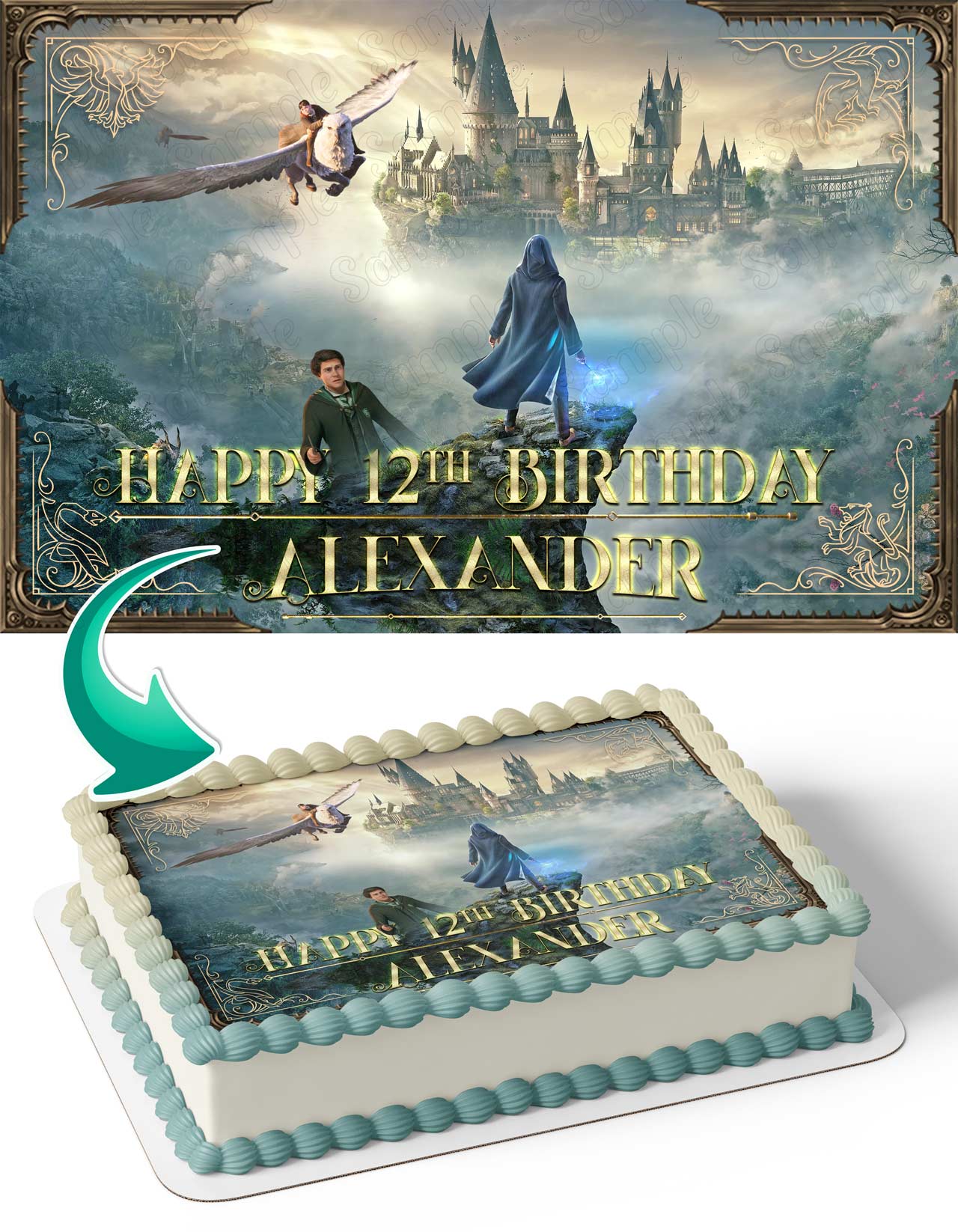 Hogwarts Legacy Edible Cake Topper