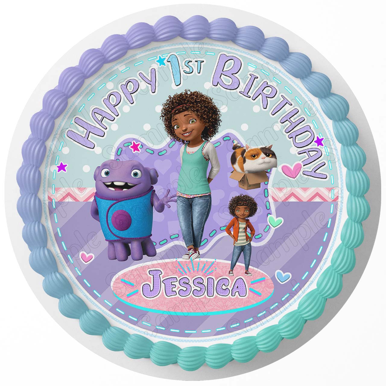 Home Gratuity Tip Tucci Oh Kids Round – Icing Sheet Birthday - Personalized Edible Cake Topper | Custom Icing Sheet | Birthday Cake Decoration