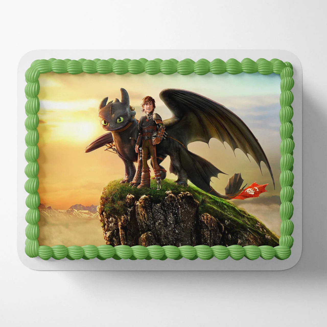 Train Dragon Night Fury HTD Edible Cake Topper