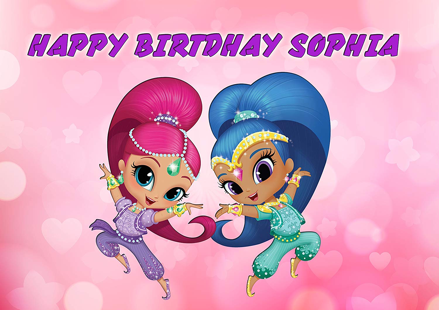 Shimmer and Shine SMR Edible Cake Topper