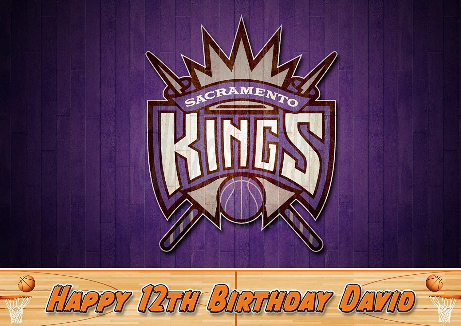 Sacramento Kings Basketball Edible Cake Topper