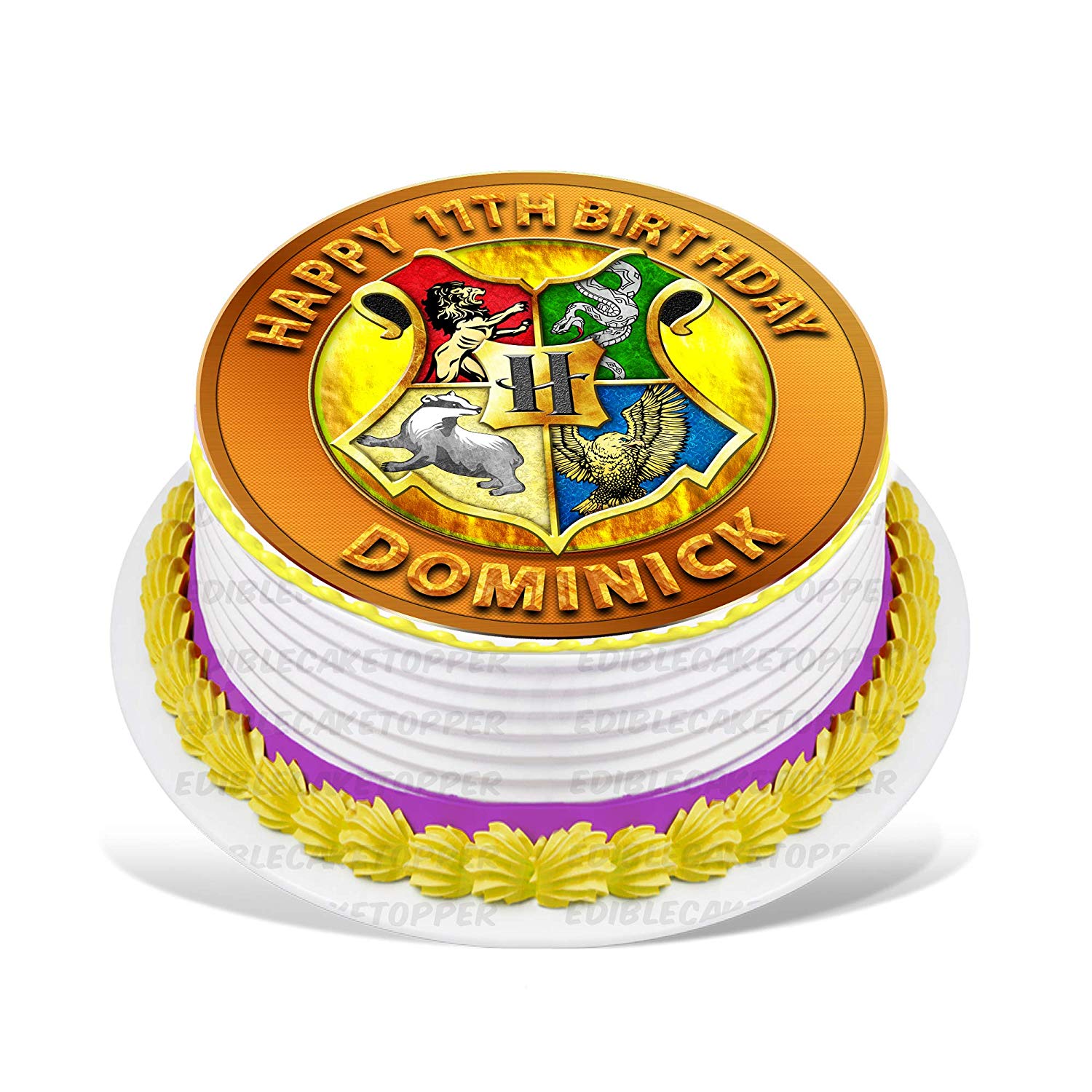 Wizard Harry Potter Round – Icing Sheet Birthday - Personalized Edible Cake Topper | Custom Icing Sheet | Birthday Cake Decoration | Photo Cake Image