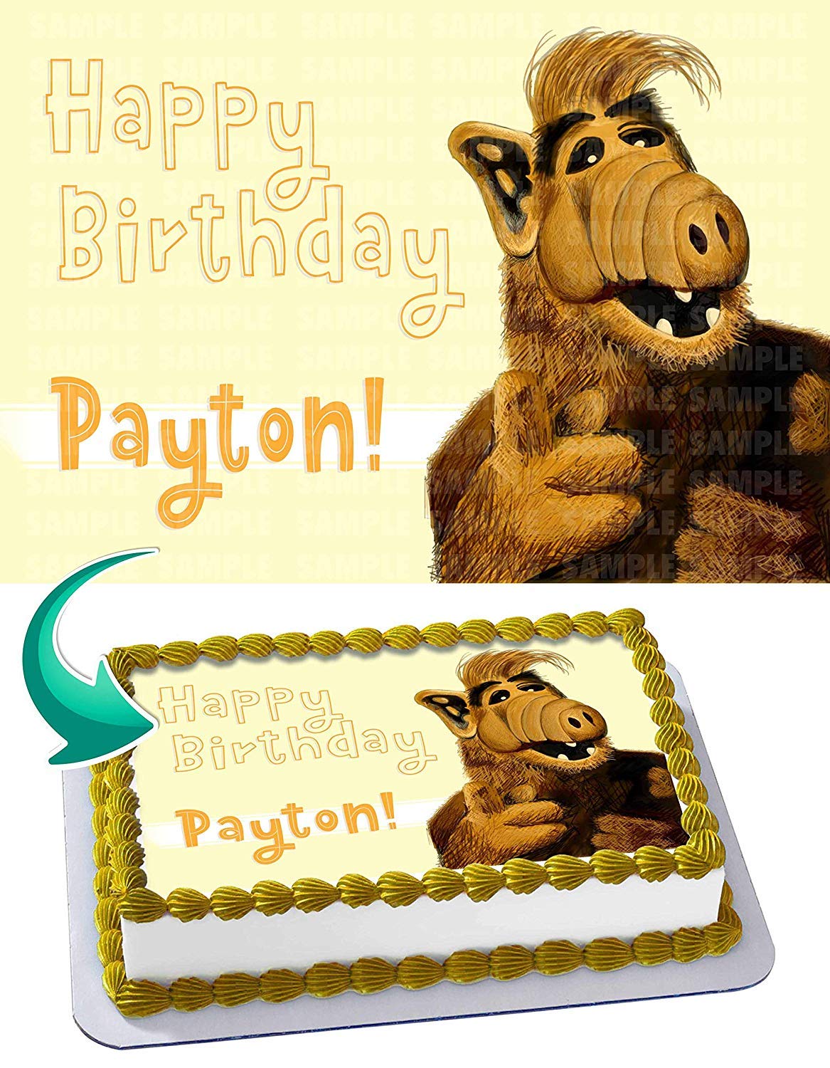 ALF Edible Cake Topper