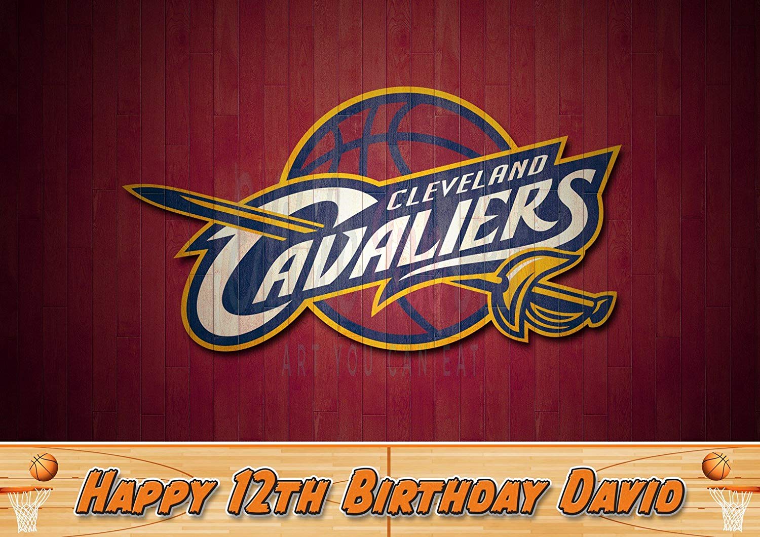 Cleveland Cavaliers Basketball Edible Cake Topper