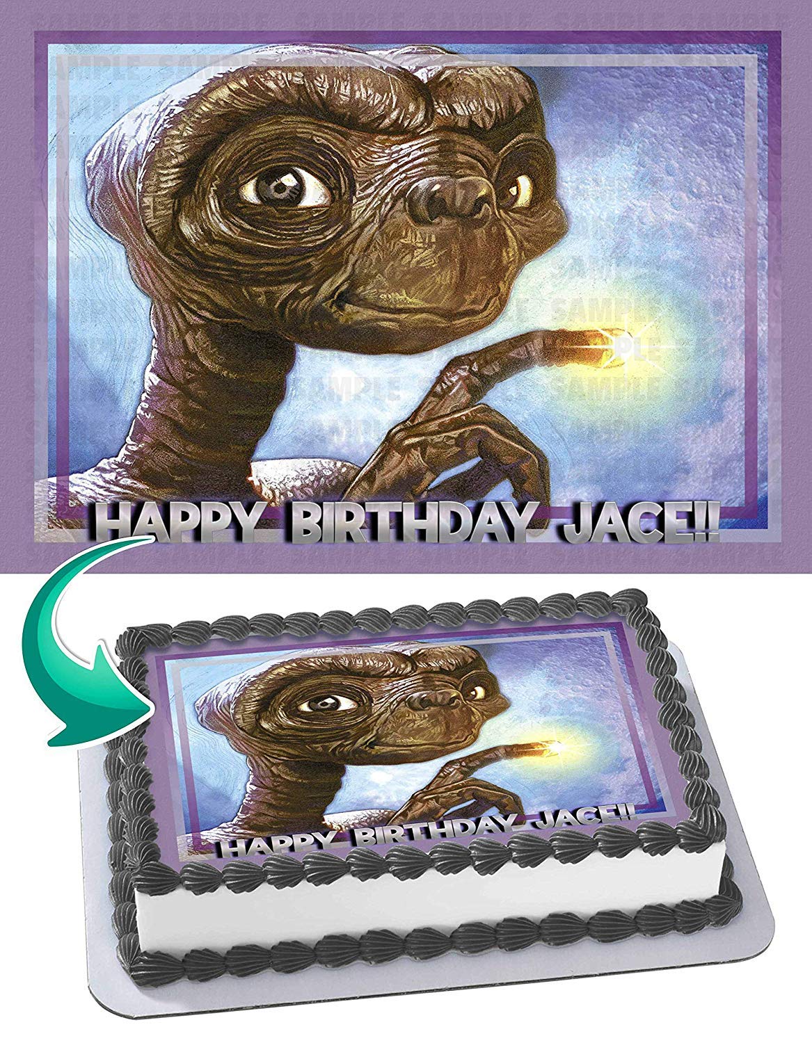 ET the ExtraTerrestrial Edible Cake Topper