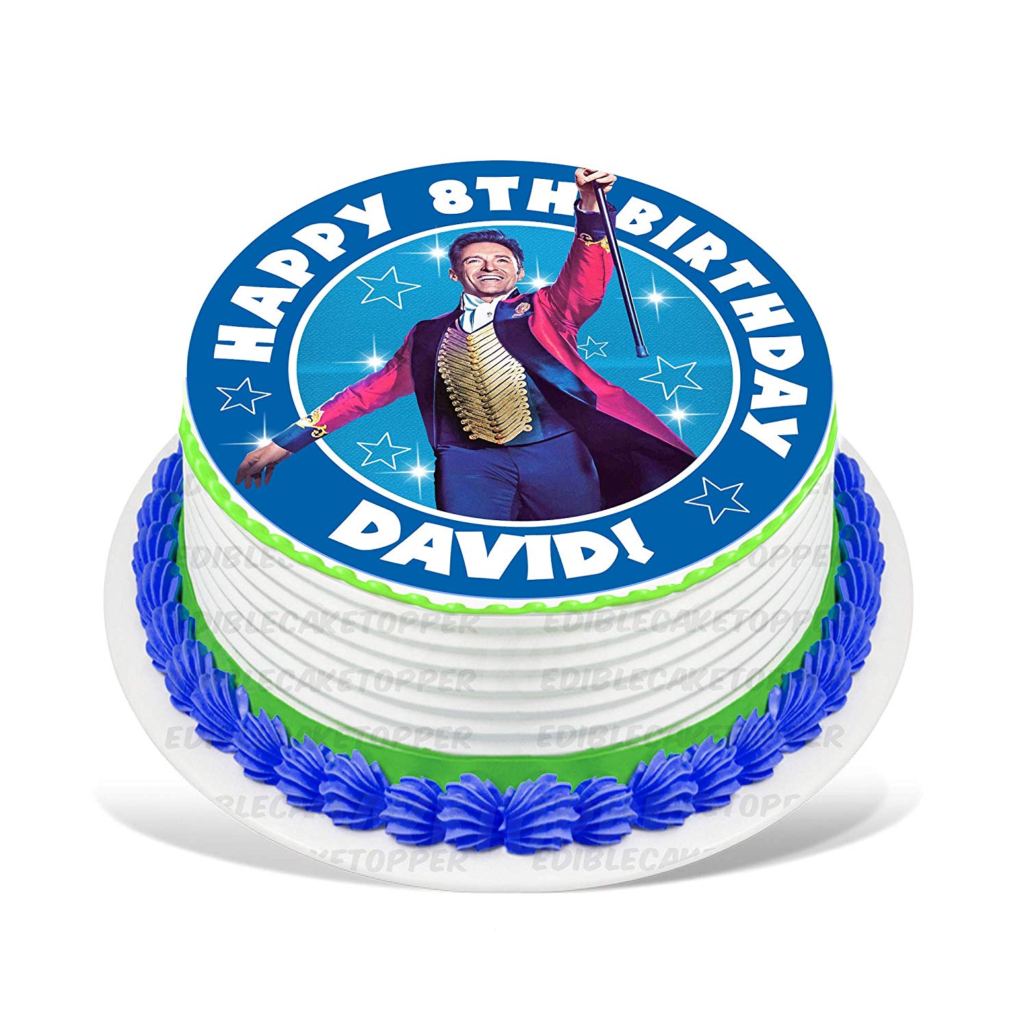 The Greatest Showman Round – Icing Sheet Birthday - Personalized Edible Cake Topper | Custom Icing Sheet | Birthday Cake Decoration