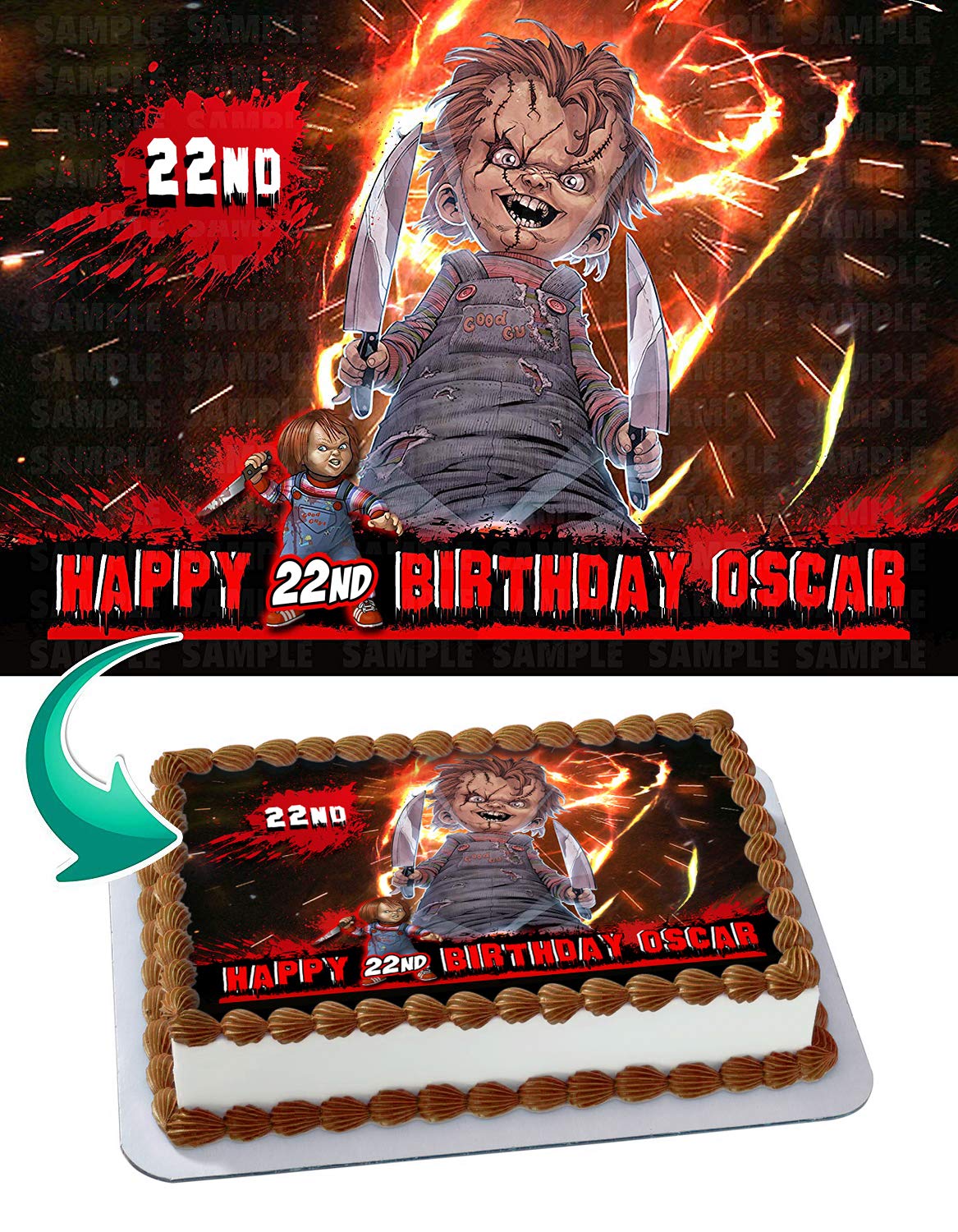Chucky Edible Cake Topper