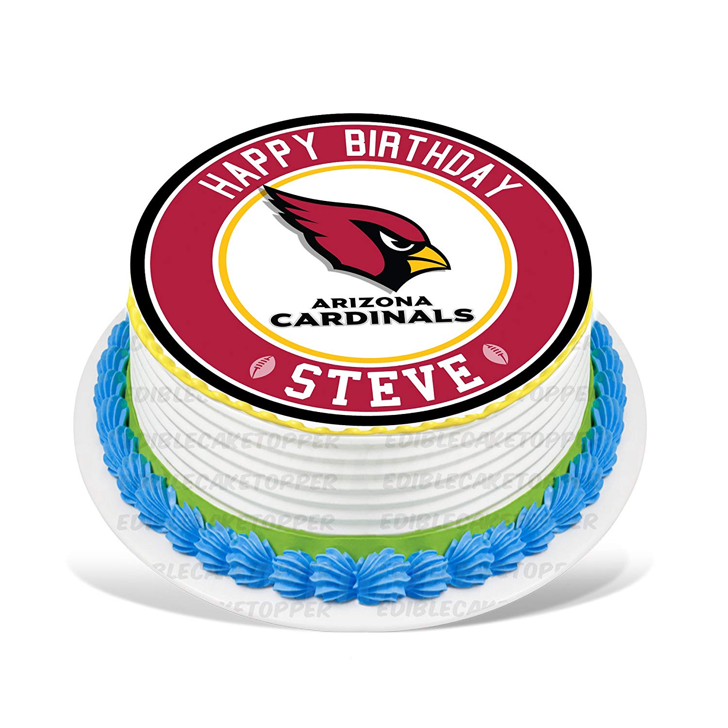 Arizona Cainals Round – Icing Sheet Birthday - Personalized Edible Cake Topper | Custom Icing Sheet | Birthday Cake Decoration | Photo Cake Image