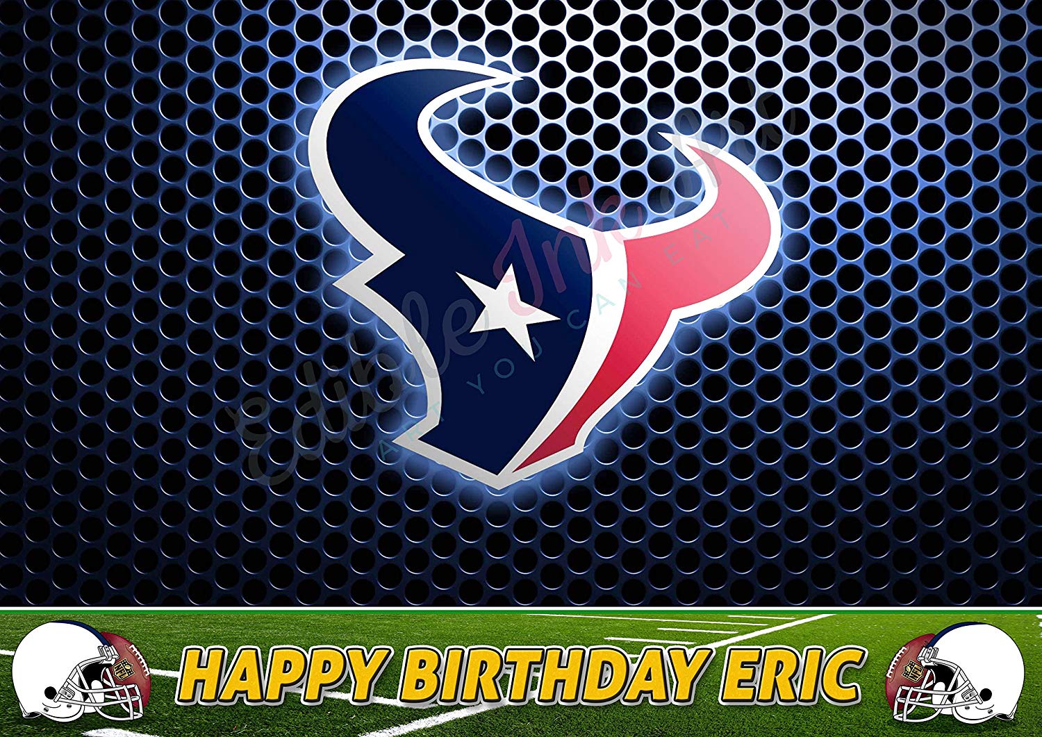 Houston Texans FootBall Edible Cake Topper
