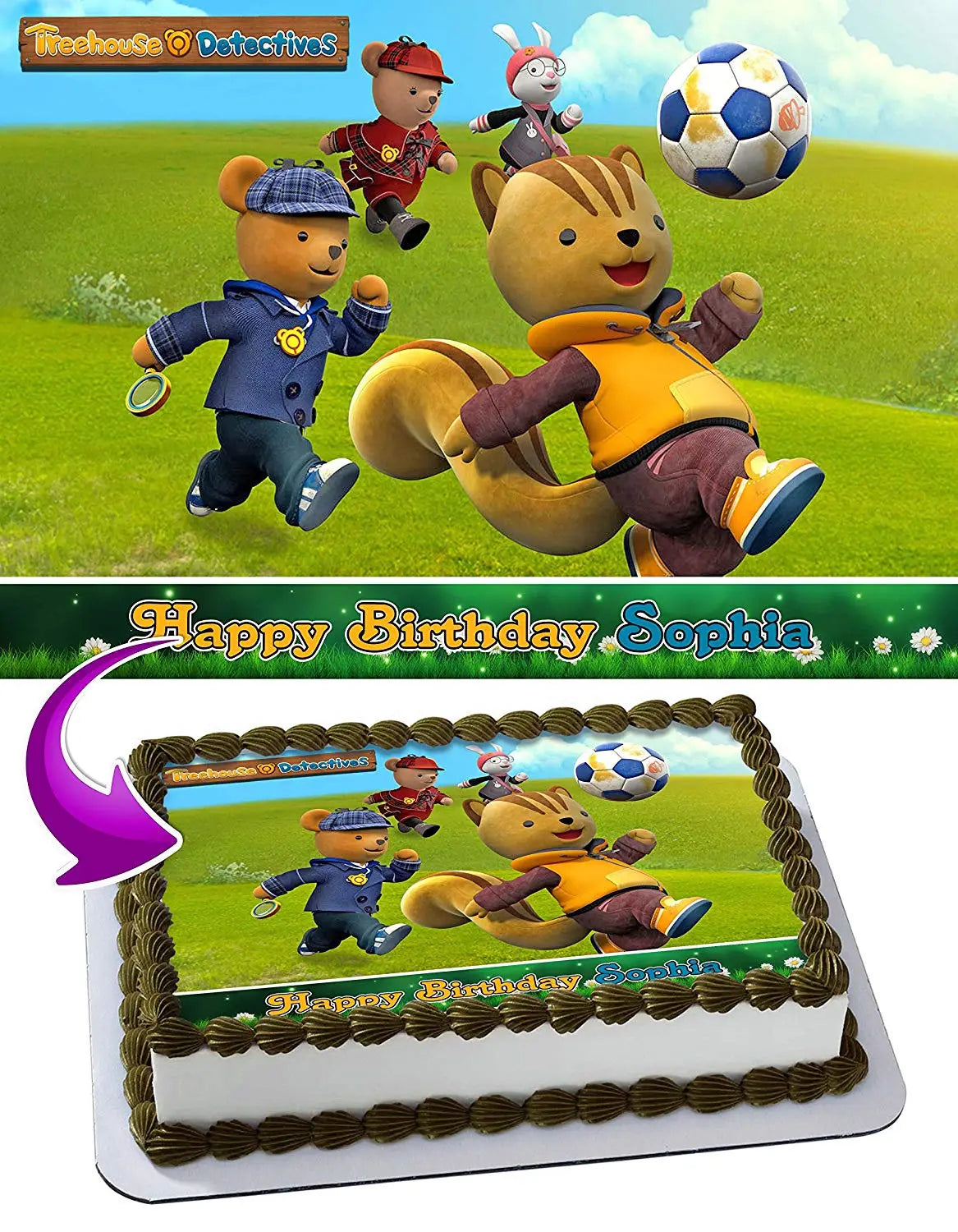 Treehouse Detectives Edible Cake Topper