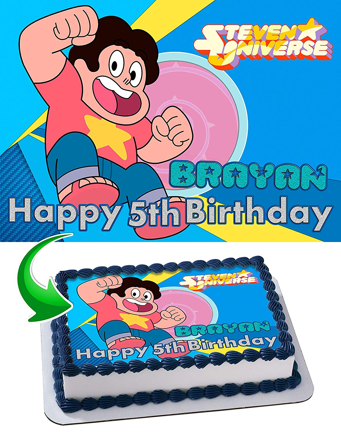Steven Universe Edible Cake Topper