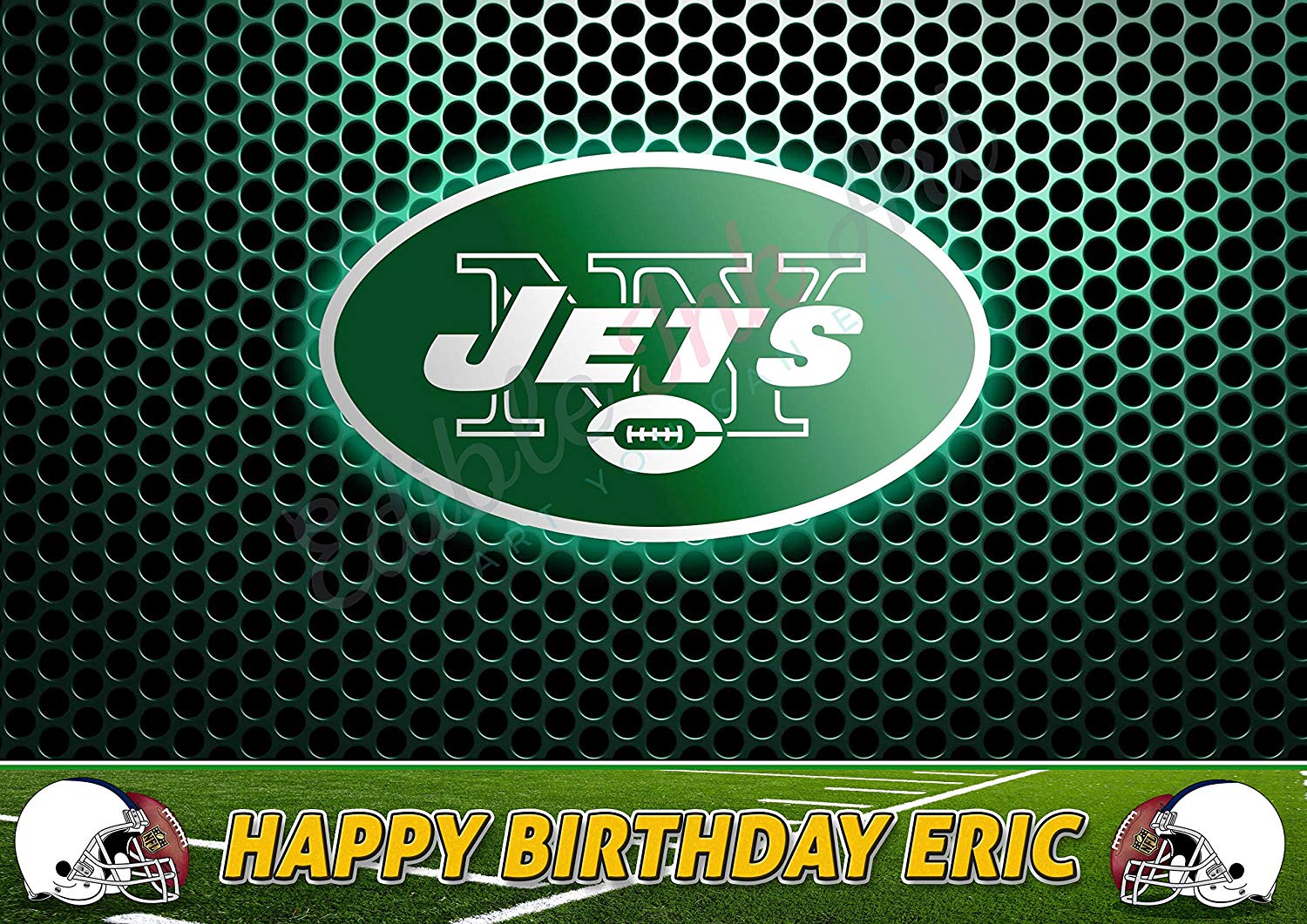 New York Jets FootBall Edible Cake Topper