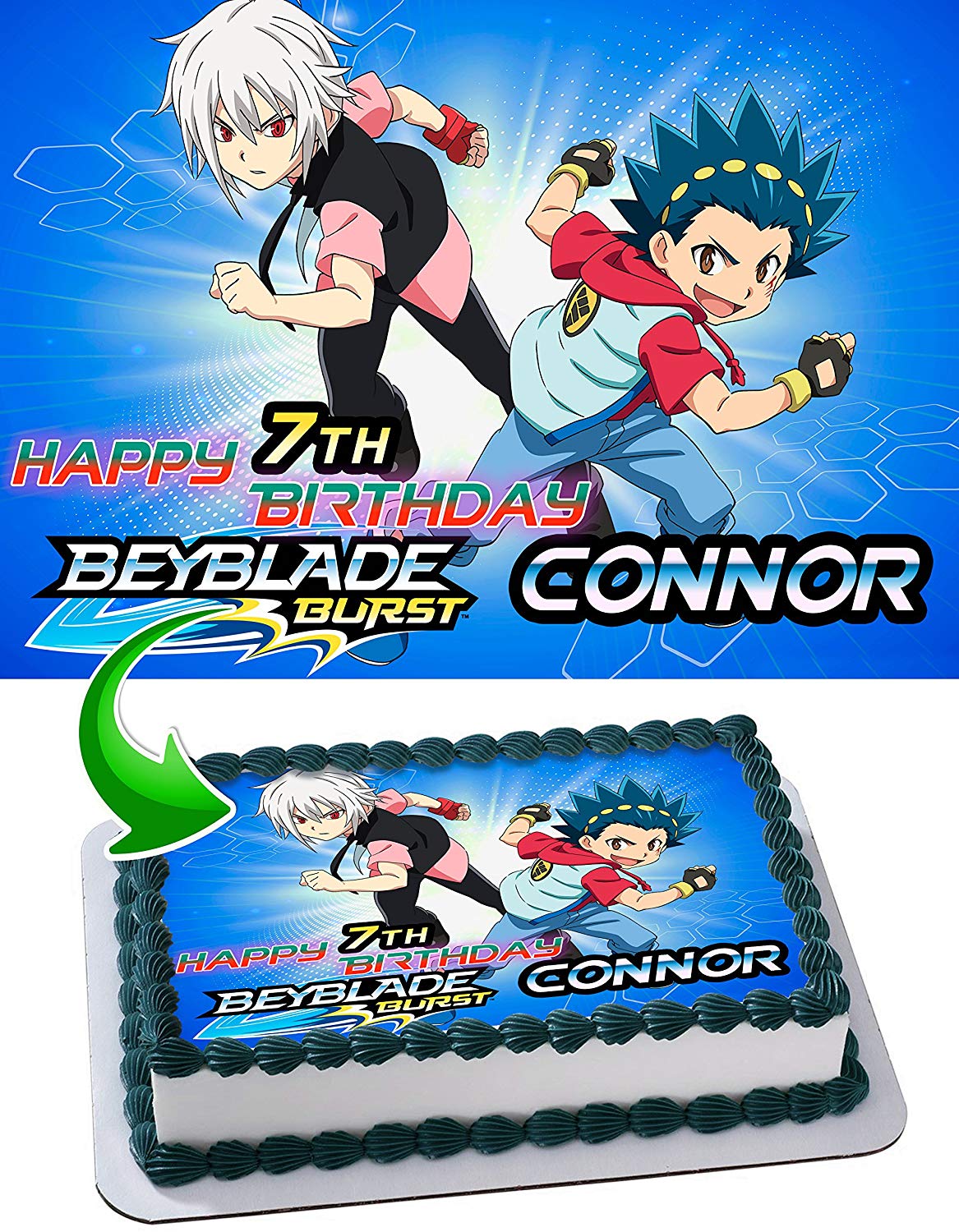 Beyblade BLD Edible Cake Topper