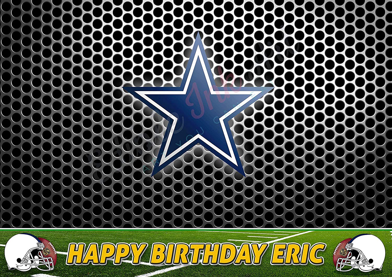 Dallas Cowboys FootBall Edible Cake Topper