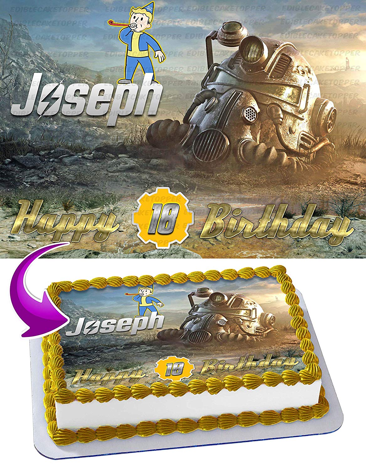 Fallout 76 Edible Cake Topper