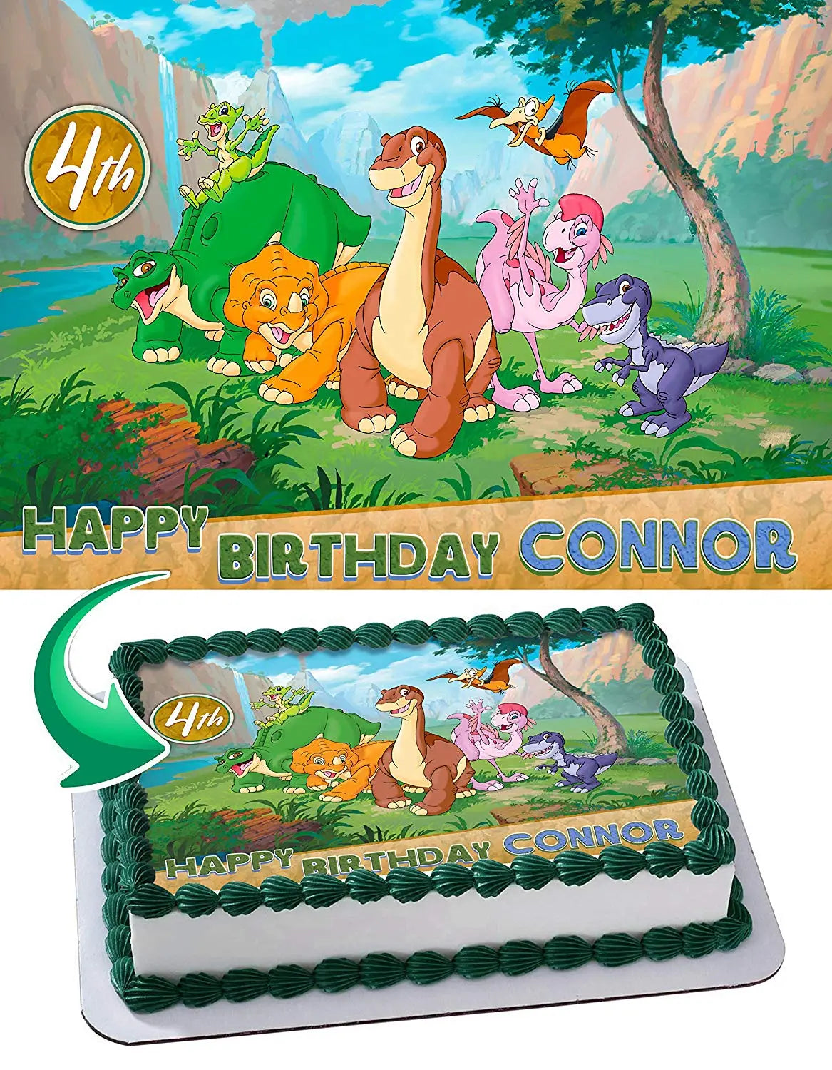 The Land Before Time Edible Cake Topper