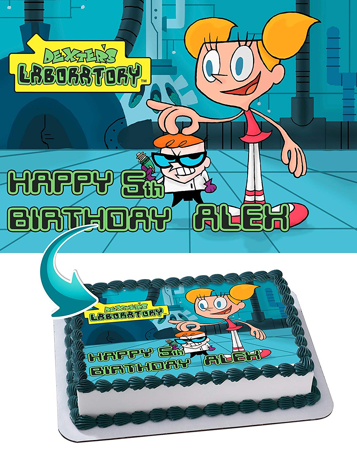 Dexter Laboratory Edible Cake Topper