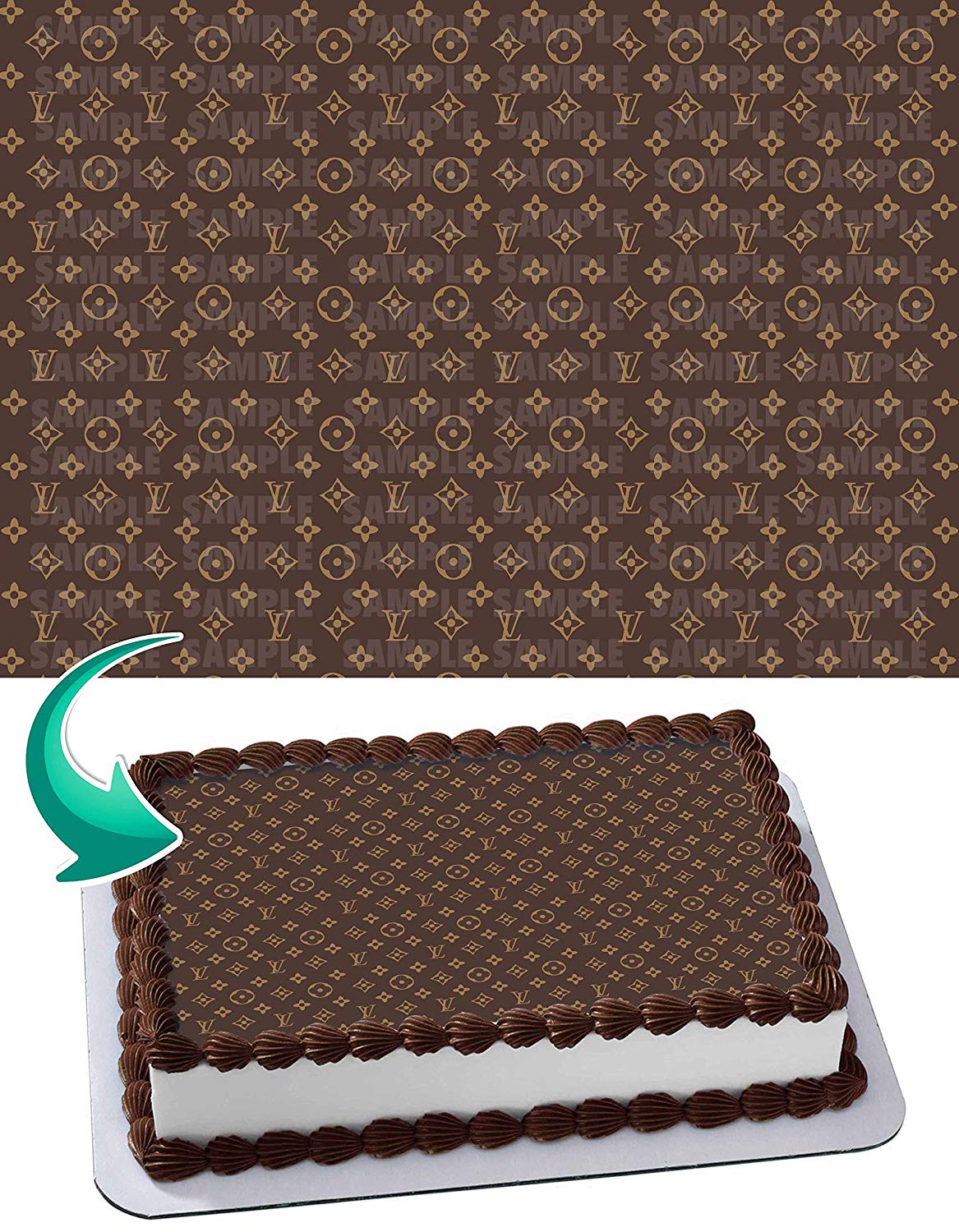 Luis Fashion Girls Vitton Edible Cake Topper