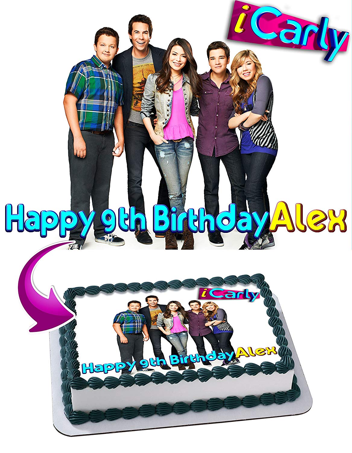 iCarly Edible Cake Topper