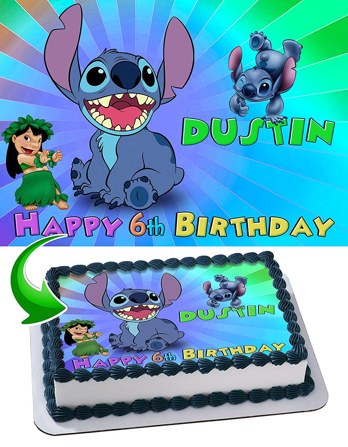 Stitch Edible Cake Topper