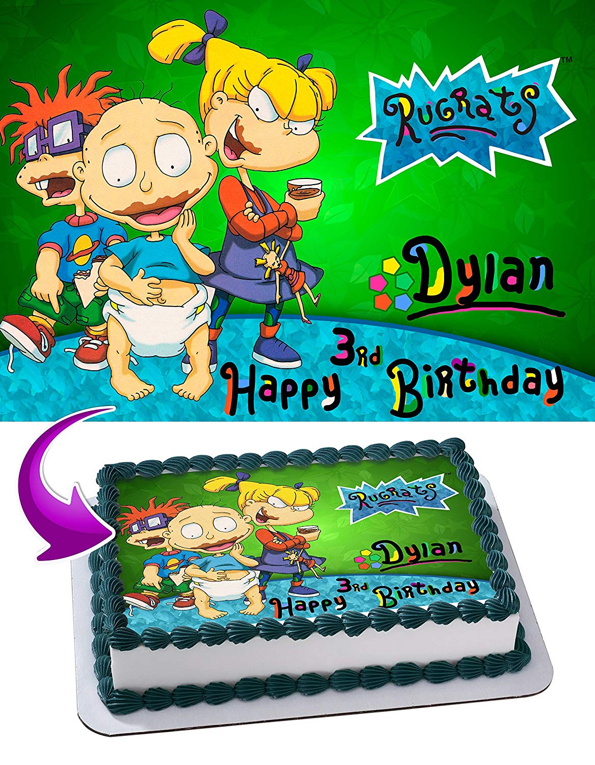 Rugrats Edible Cake Topper