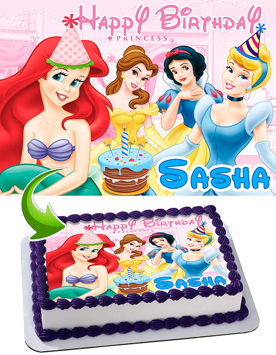 Princess Edible Cake Topper