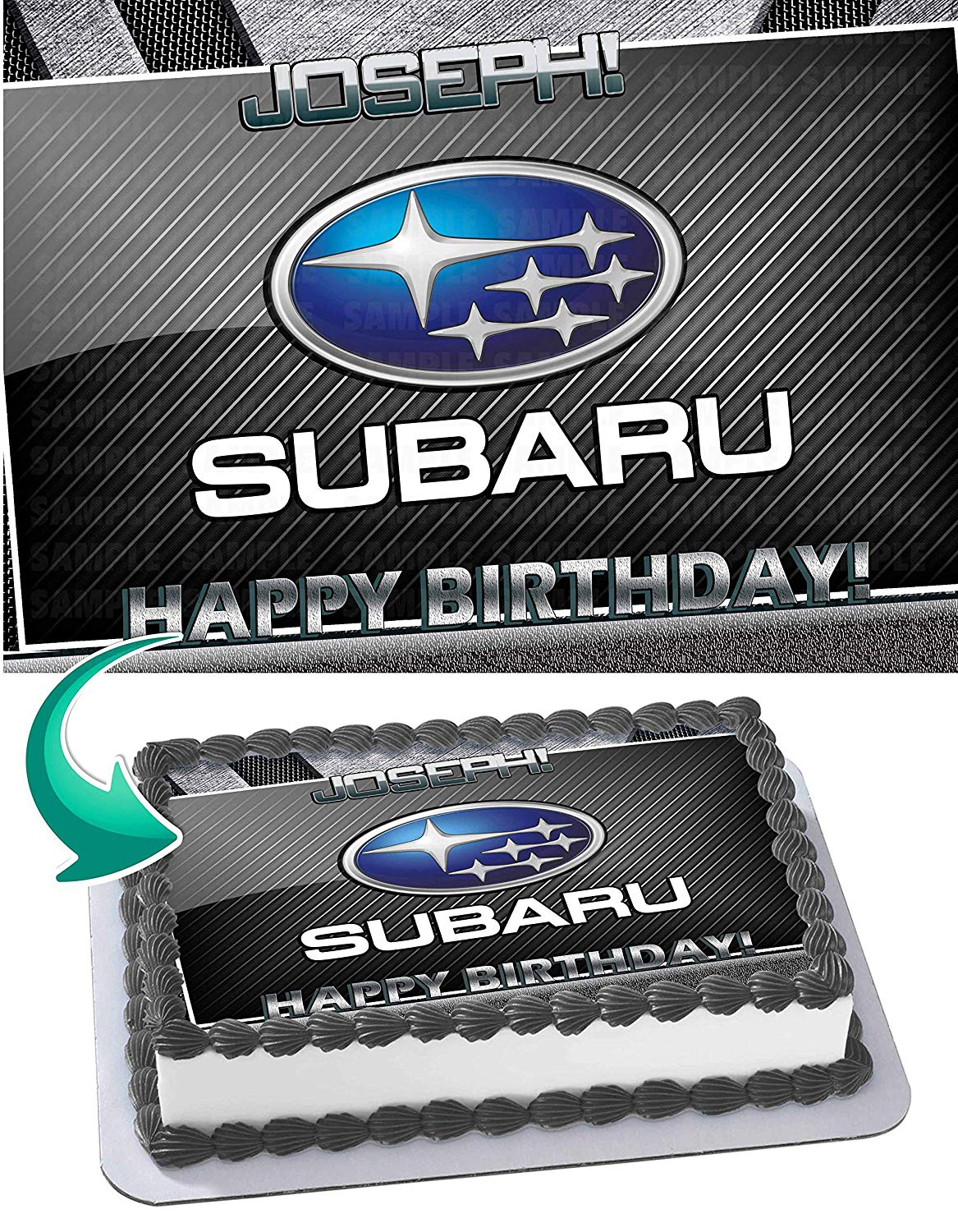 Subaru Edible Cake Topper