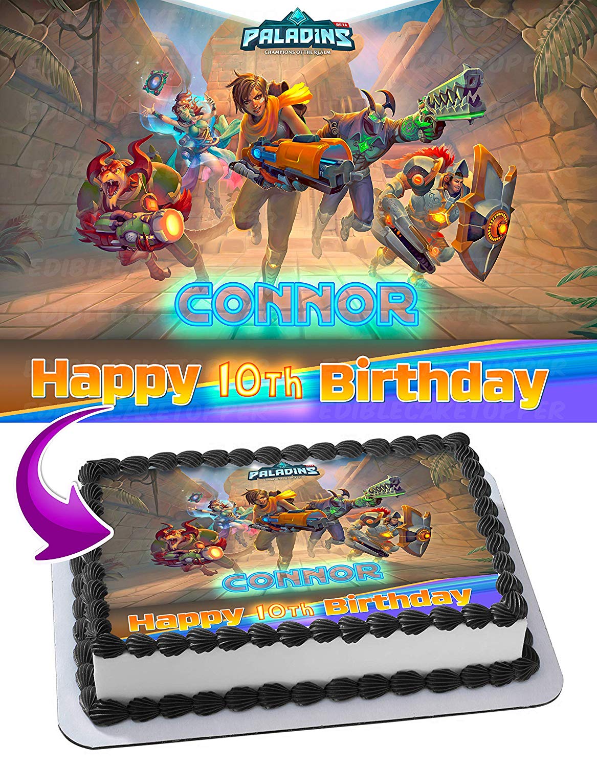 Paladins Edible Cake Topper
