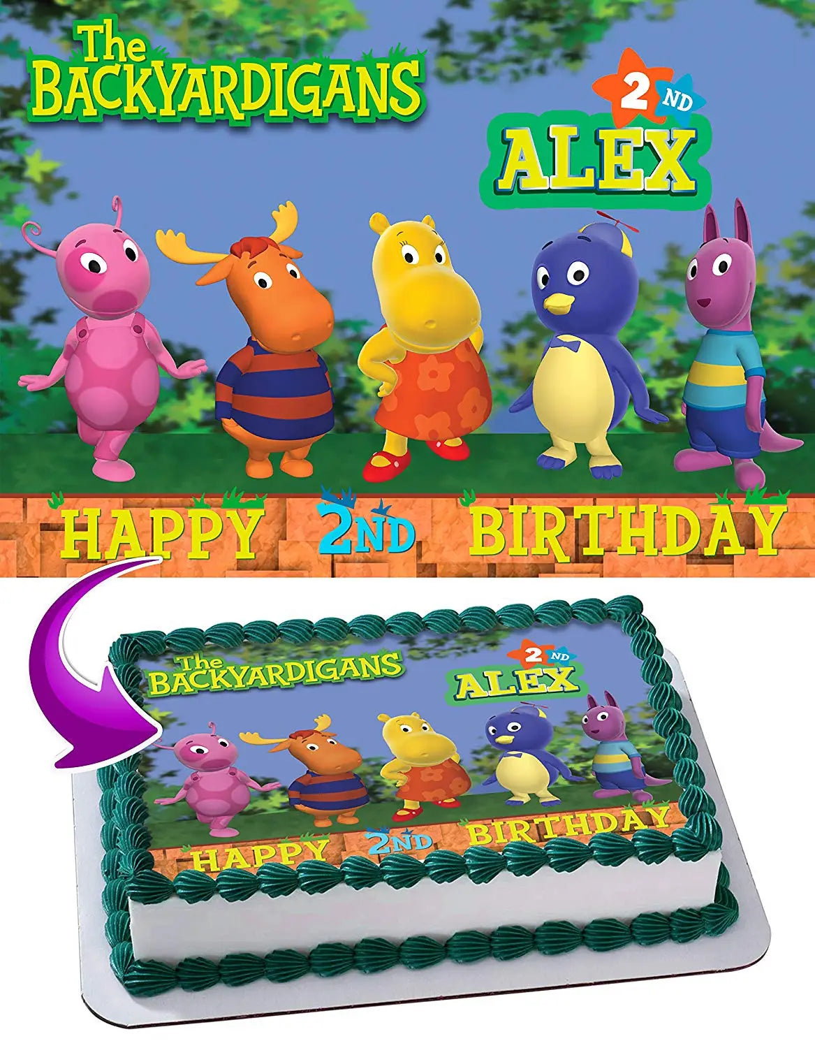 The Backyardigans Edible Cake Topper