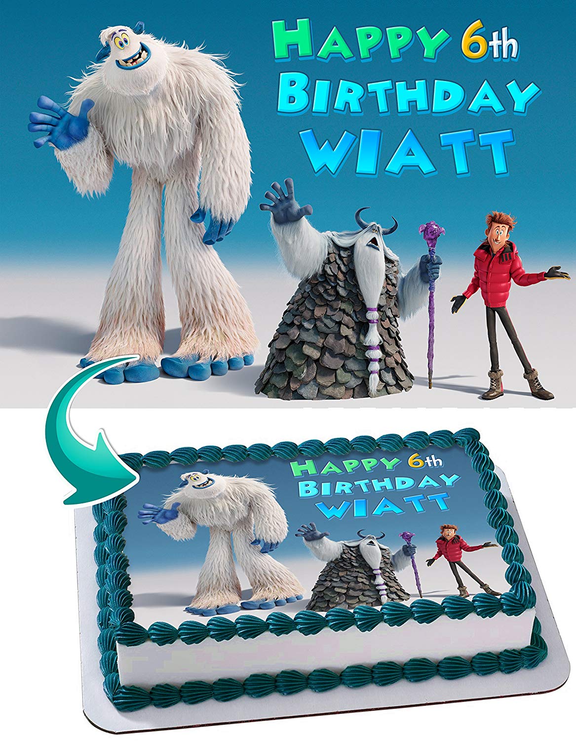Smallfoot Edible Cake Topper